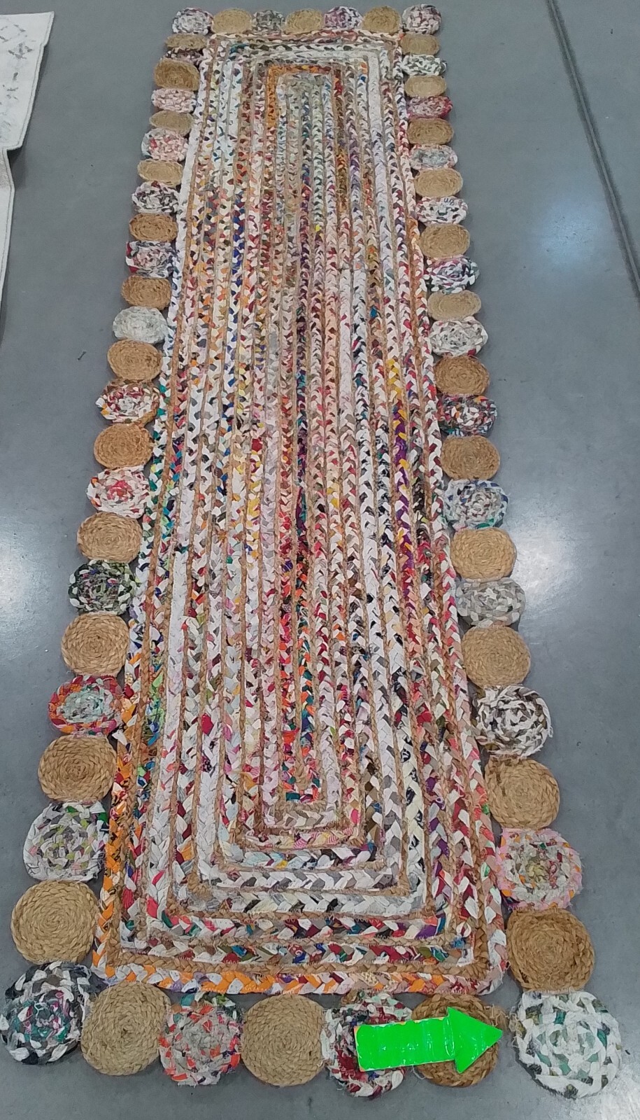 BEIG / MULTI 2′-3″ x 8′-0″ Broken Thread Rug Reduced Price 1172767031 CAP201B-28