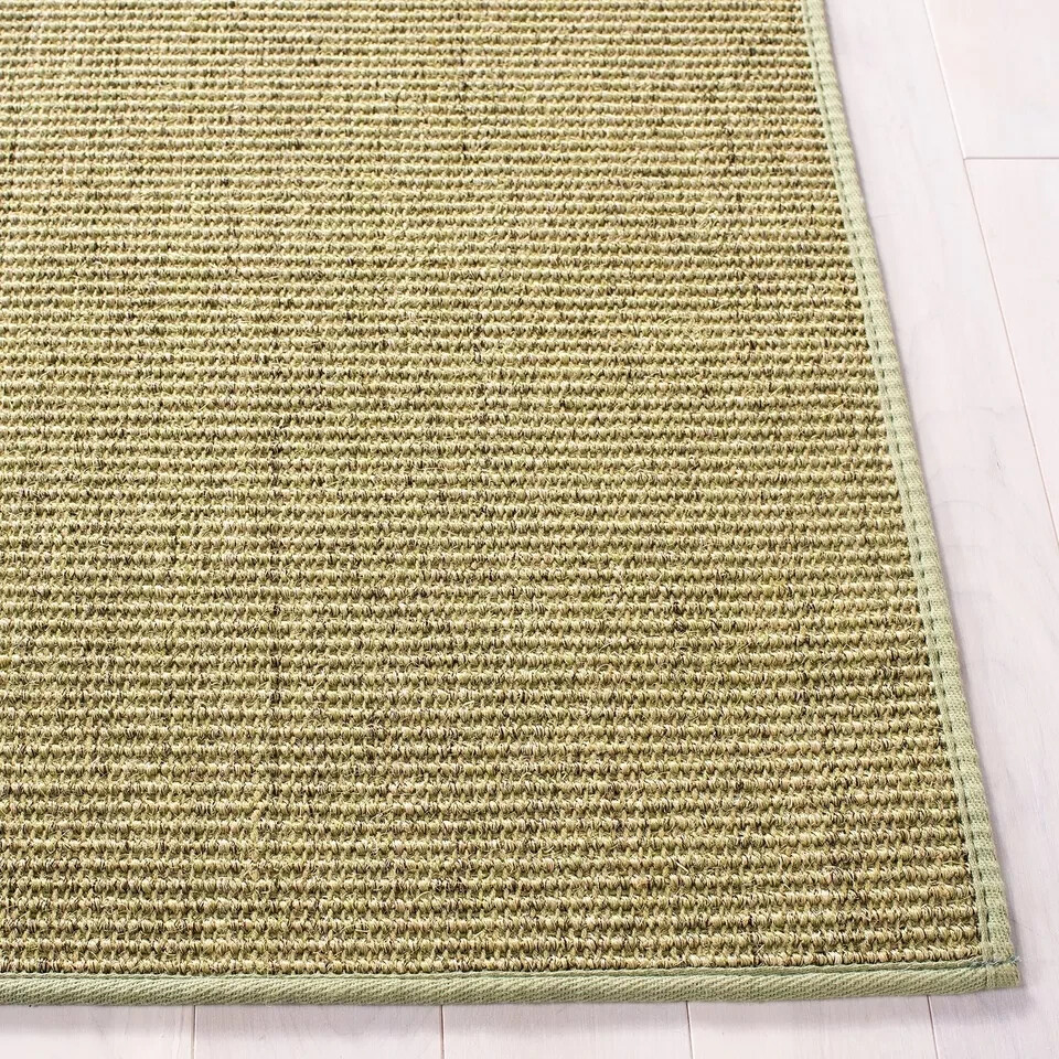 MARTHA STEWART x SAFAVIEH 3′ x 5′ Green MSR9501Y Farmhouse Sisal & Jute Accen…