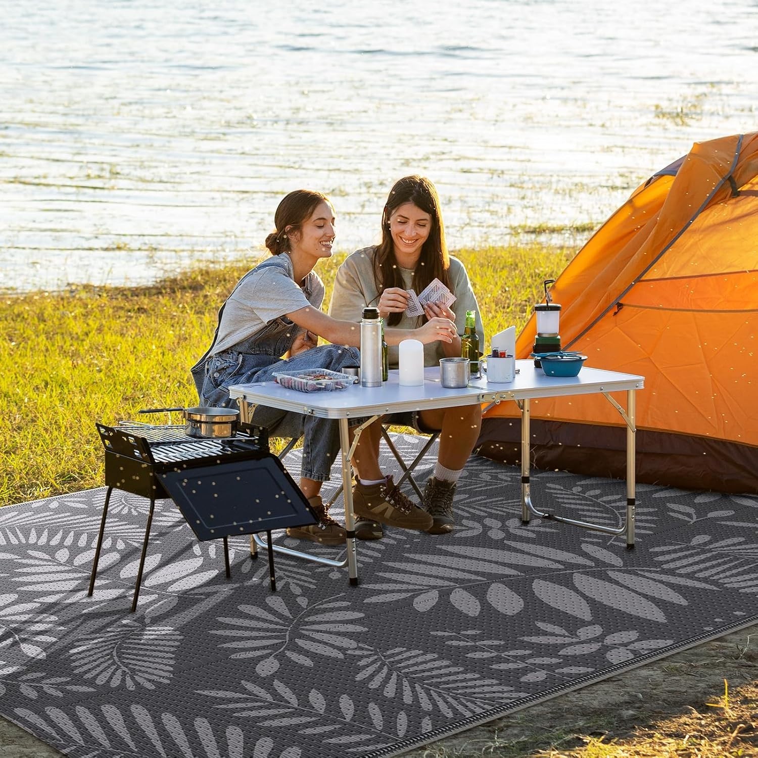 Durable 5’x8′ Outdoor Patio Rug – Easy-Clean Waterproof Mat for Any Occasion