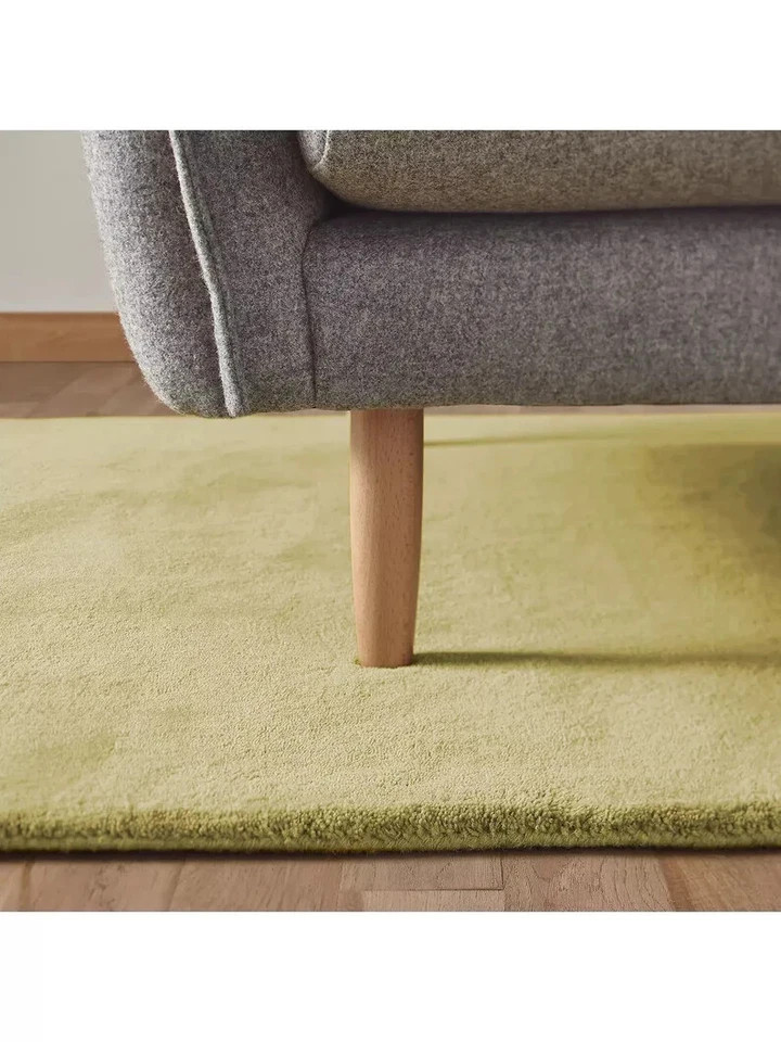 Plain Hand-Tufted 100% Nz Wool Handmade Area Rug Carpet for Home Bedroom Living