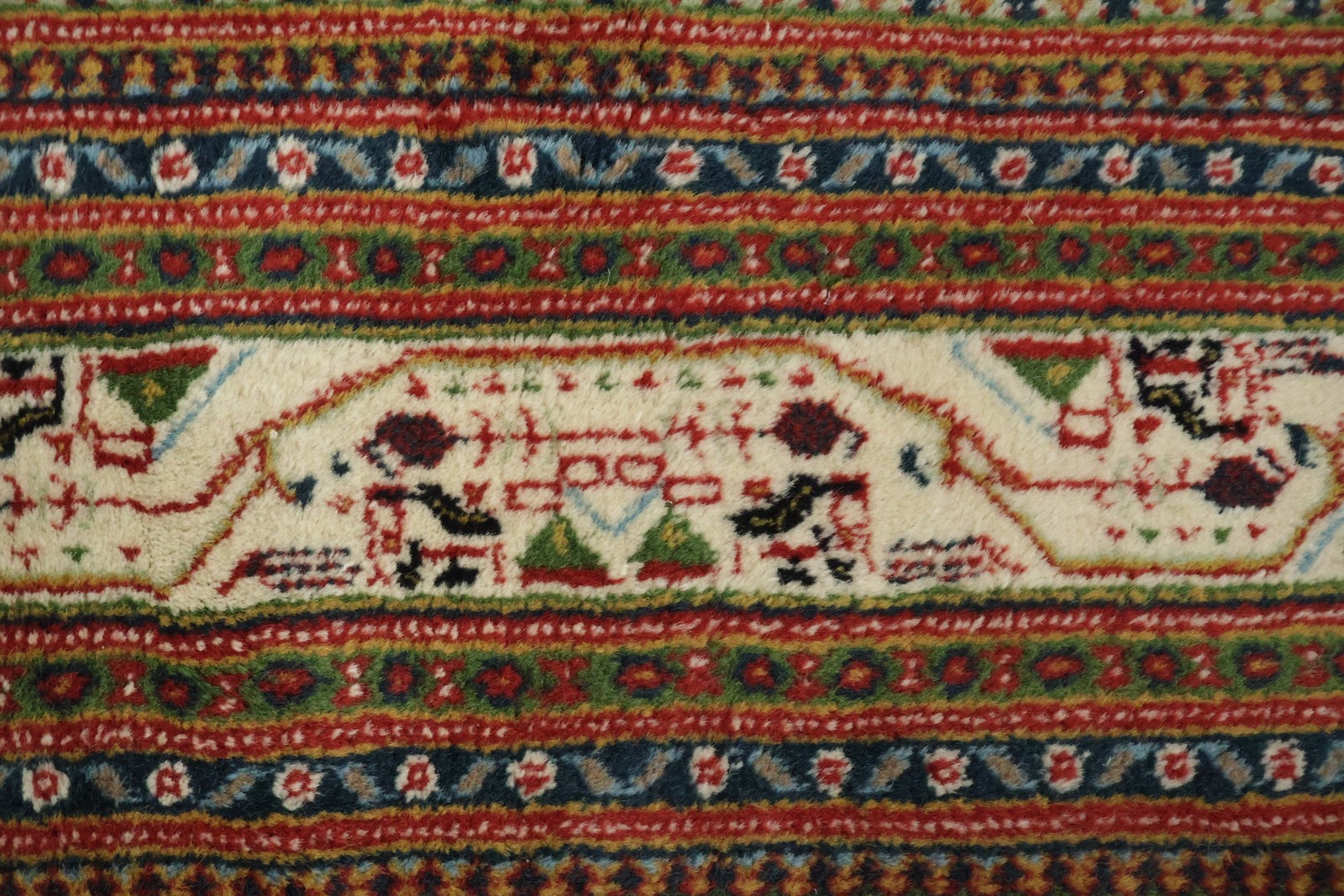 Traditional All Over Oriental Rug 5×7 Ft Handmade Geometric Wool Carpet Area Rug