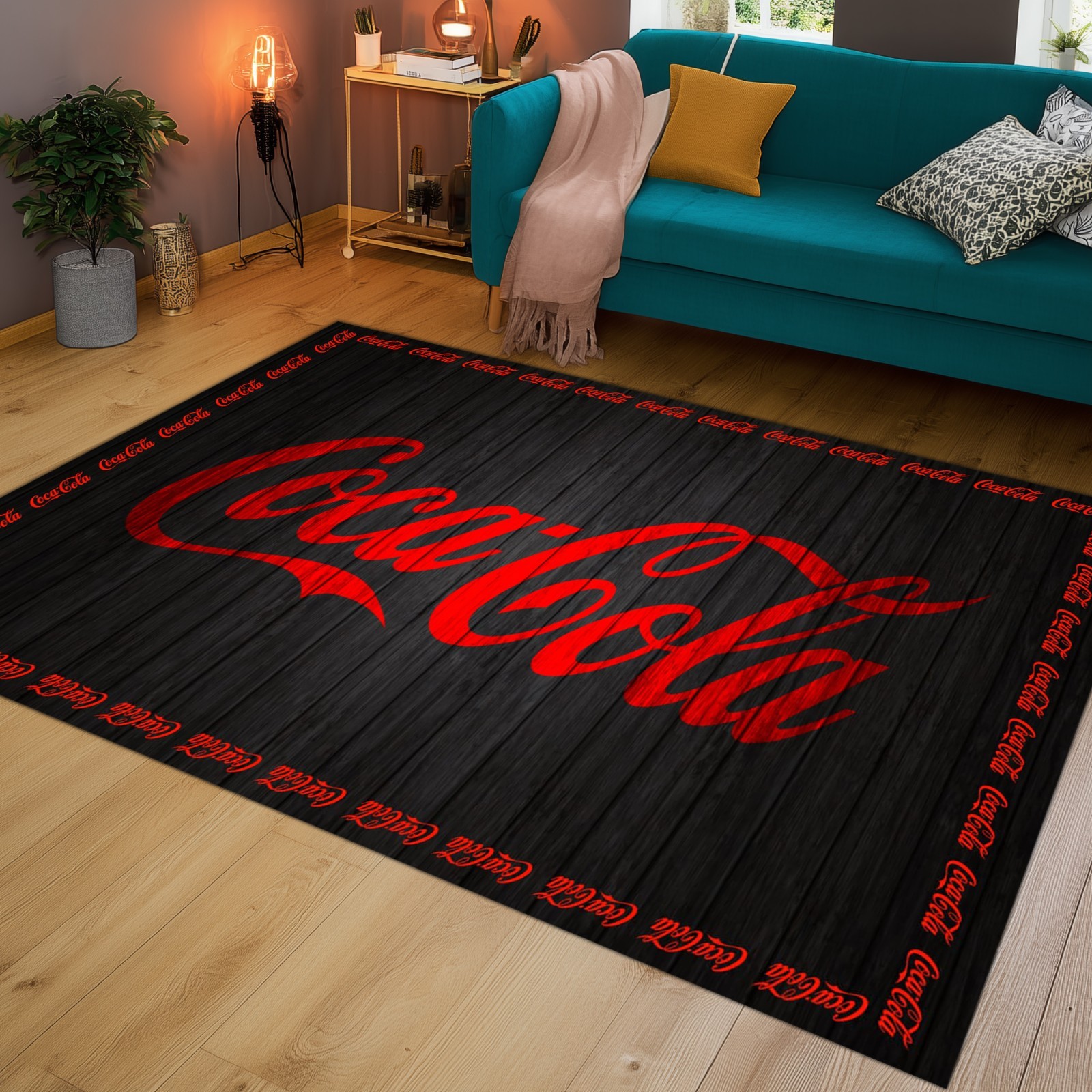 Coca Cola Rug, Coca Cola Written Rug, Coca Cola Decor Rug, Coca Cola Area Rug