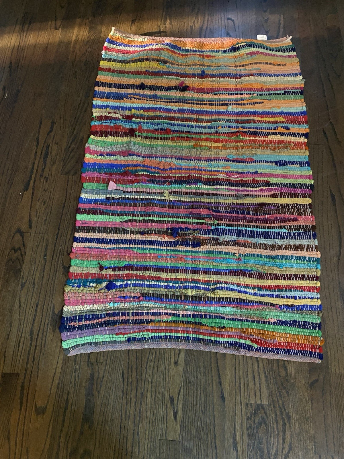 Better Homes & Gardens Multi Color Woven Rag Throw Rug 30x 46″