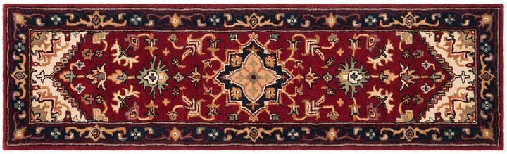Long Runner 2’3″ x 12′ Traditional Plush Hand Tufted Wool Red Rug *FREE SHIPPING