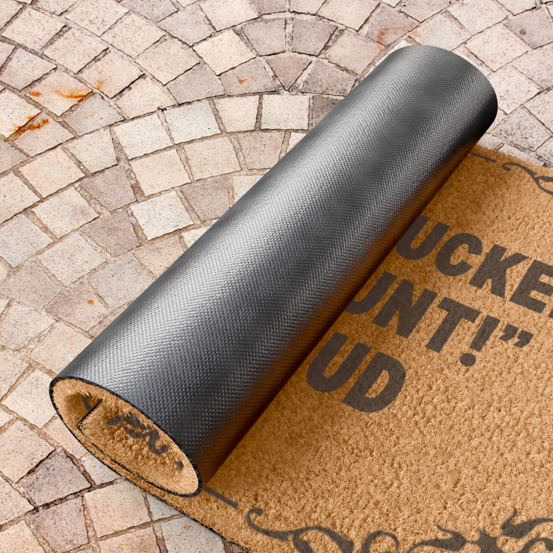 Doorbell’s F****d Shout “Oi C**t!” Doormat | Humorous Coir Mat, Welcome Rug