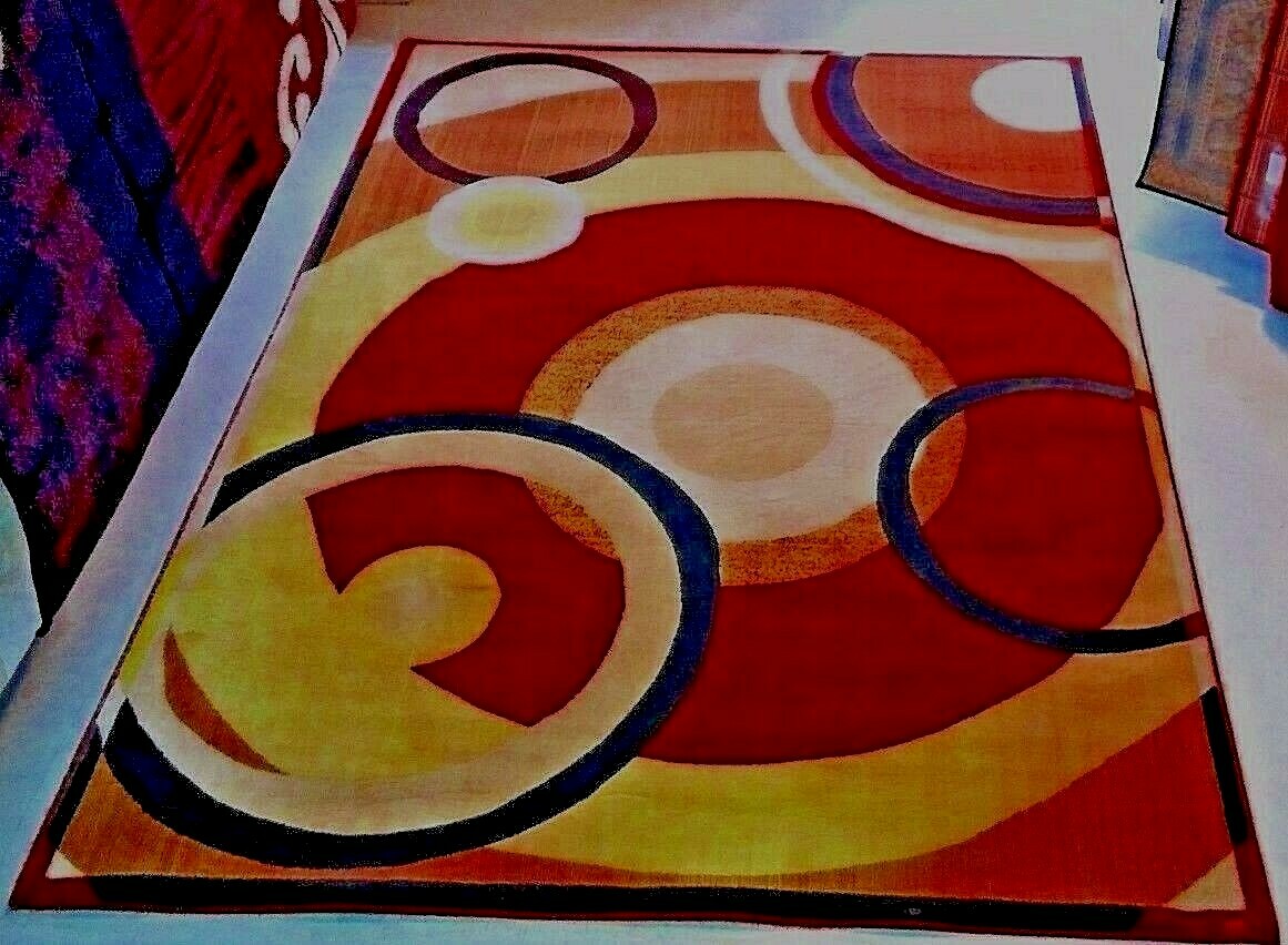 Carpet rug 5.3×7.9 ft -160cm x 230cm Area Rug new synthetic machine made
