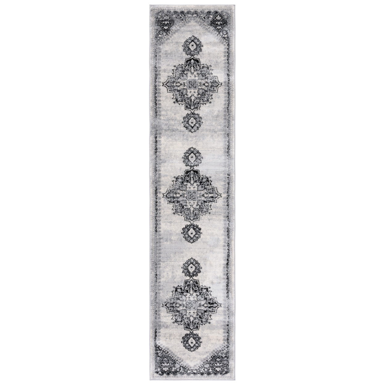 SAFAVIEH Brentwood Collection BNT885F Grey / Black Rug