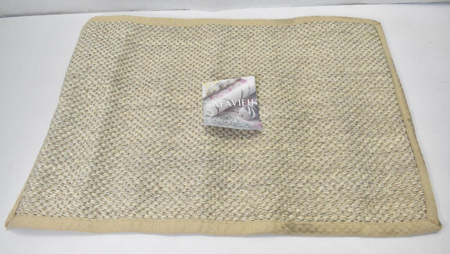 Safavieh Light Tan Rug 24″ x 34″ Tufted Wool Area Rectangular Home Decoration
