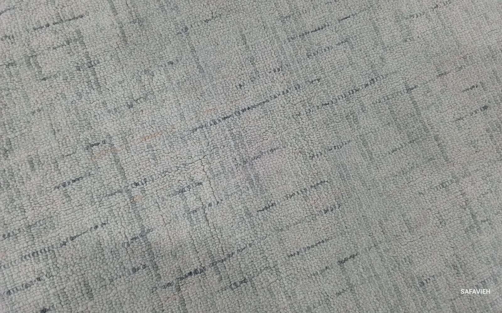 IVORY LGREY 10′-0″ x 10′-0″ Back Stain Rug, Reduced Price 1172797661 ABT468K-10R