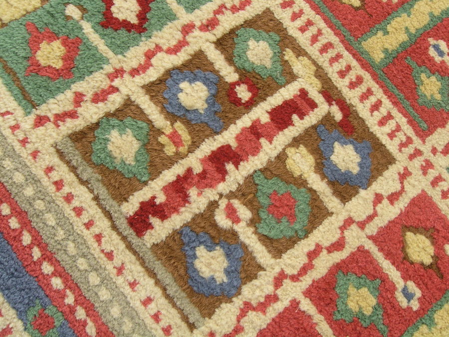 Antique Irish Donegal or Spanish / French Savonnerie Oriental Rug Carpet 4×6 ft