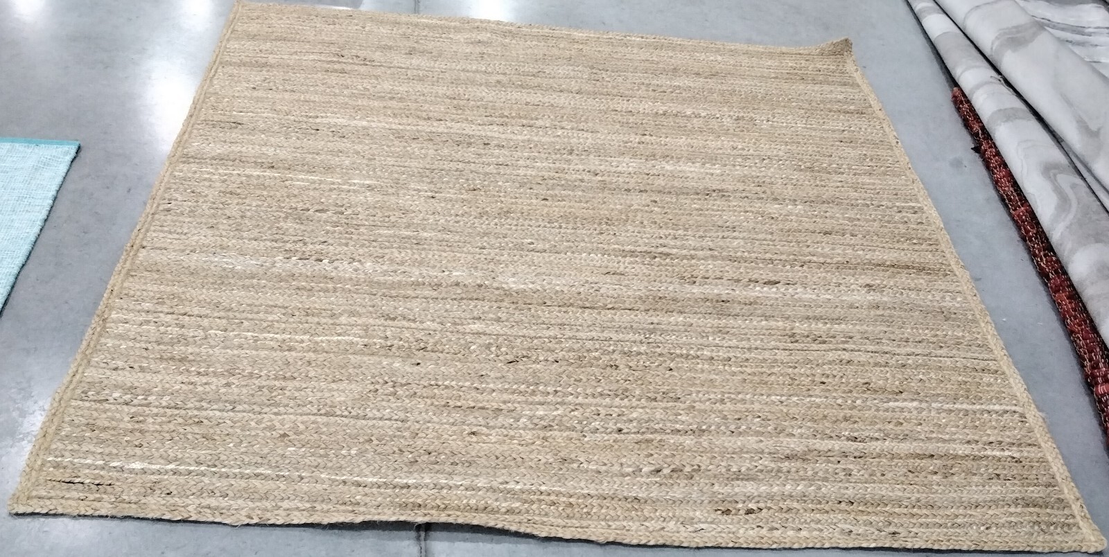 NATURAL / GREY 6′-0″ x 6′-0″ Damaged Rug, Reduced Price 1172764736 NF840F-6SQ