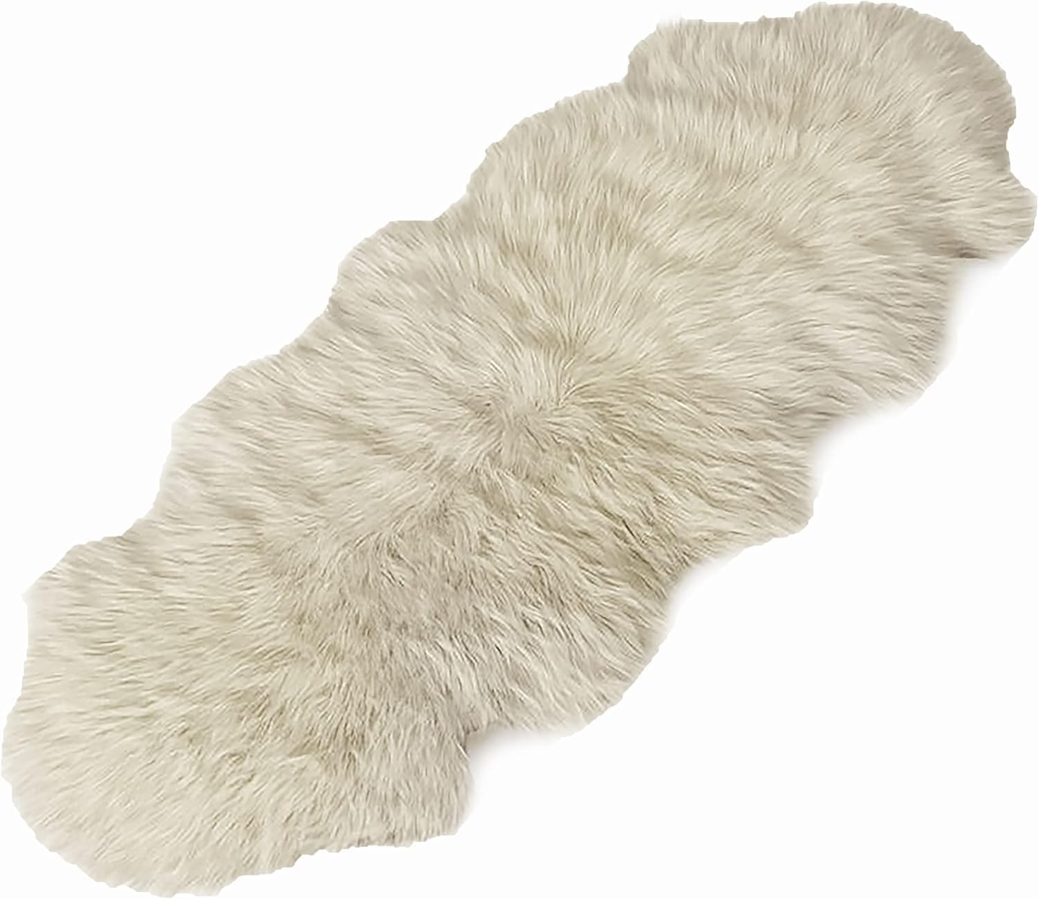 Sheepskin Natural Fluffy Fur Rug Real Nursery Sheep Skin Bedroom Area Rug