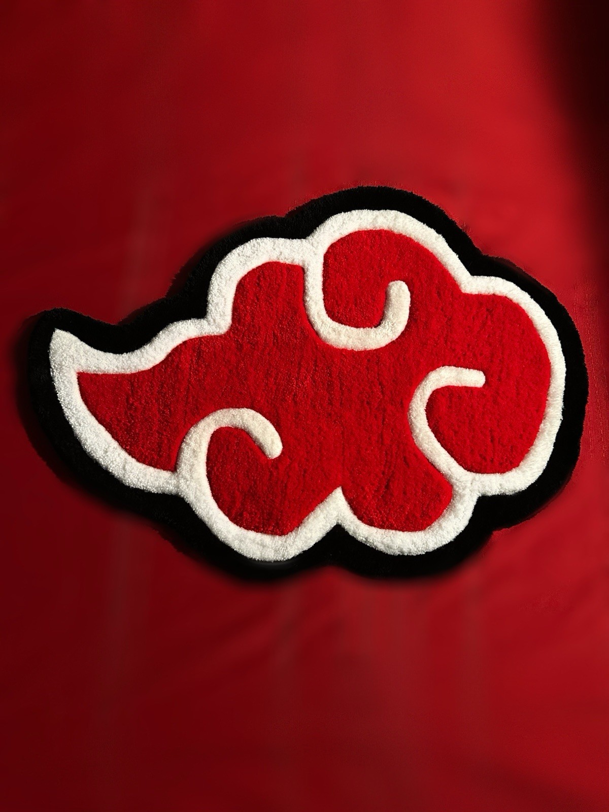 Akatsuki Red White Black Cloud Novelty Area Rug – Anime & Manga Theme