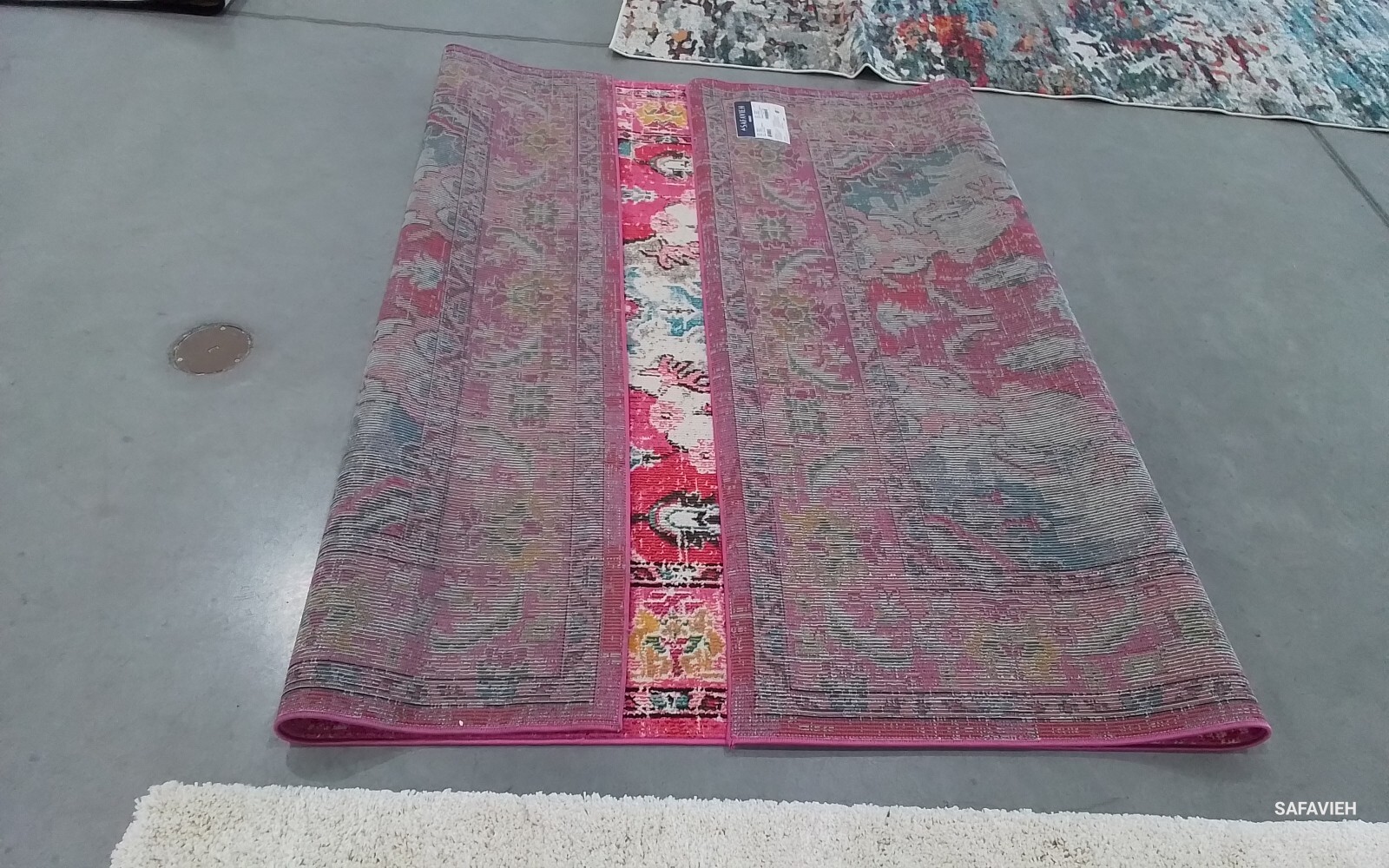 PINK / MULTI 6′-7″ x 9′-2″ Flaw in Rug, Reduced Price 1172761627 MNC243D-6