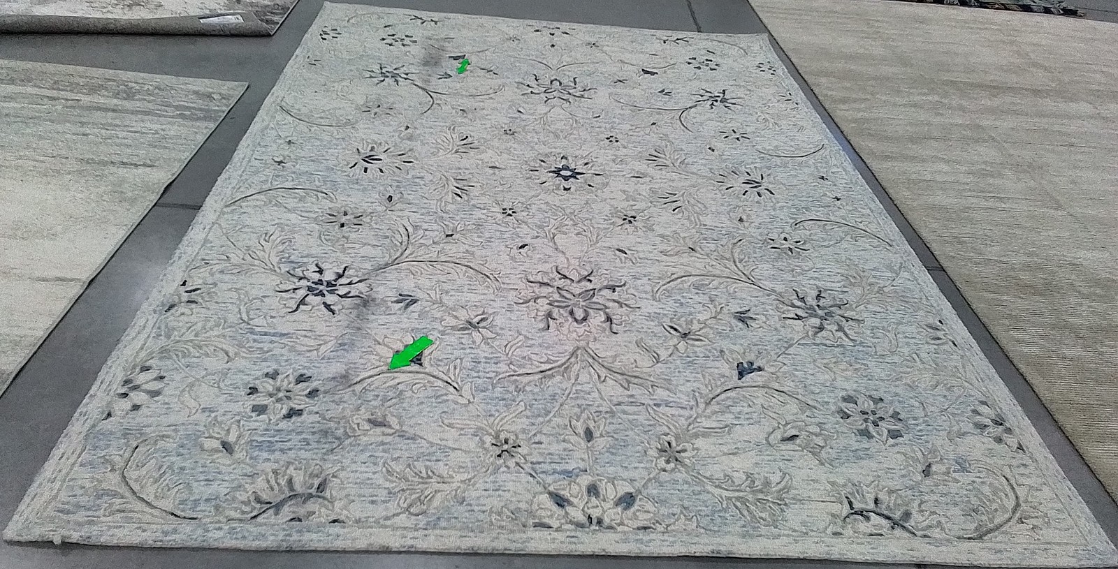 LIGHT BLUE / IVORY 9′-0″ x 12′-0″ Stained Rug Reduced Price 1172800179 MLP506M-9