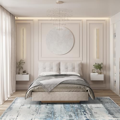 6×9 Soft Washable Area Rugs for Living Room and Bedroom, Non-Slip Stain