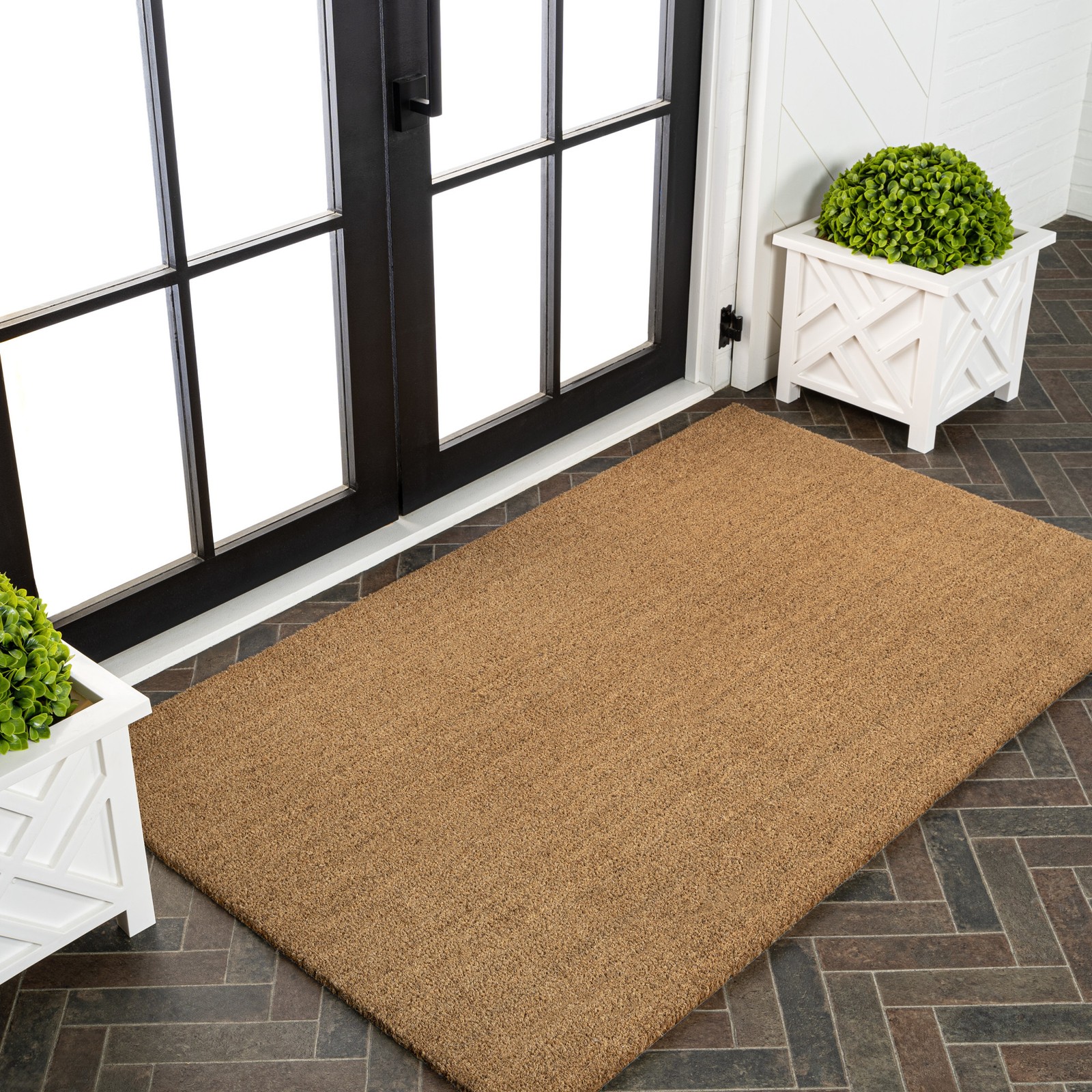 JONATHAN Y Lighting CHG100-24 CocoHarbor Greet Mats 2′ x 4′ – Brown