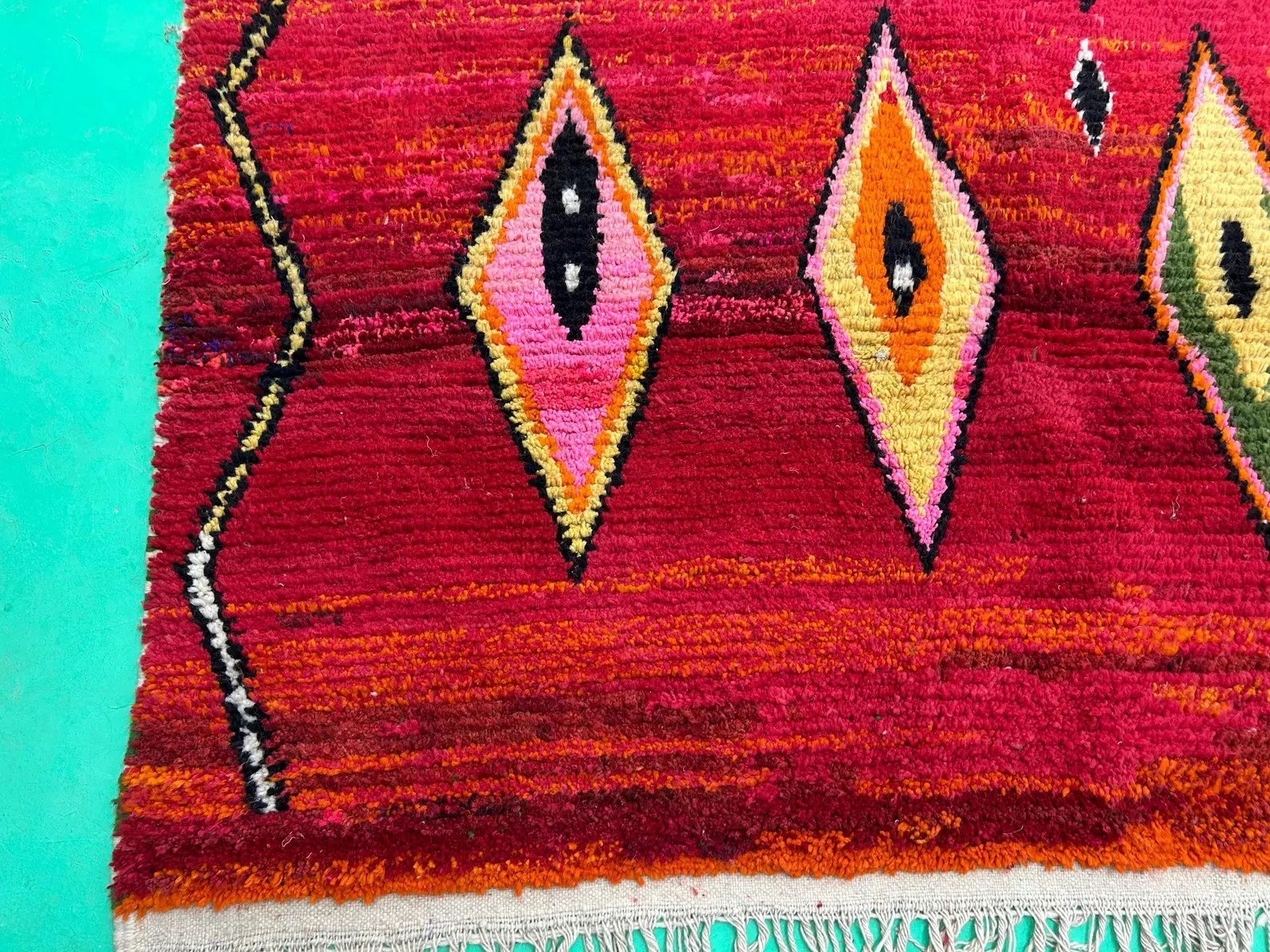 Moroccan Rug, Beni ourain Handmade Rug, shag wool Rug, Moroccan Authentic Rugs