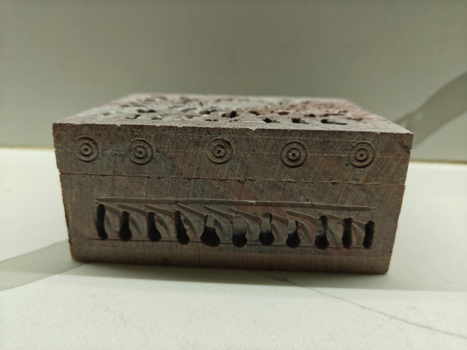 Handmade Marble Jewellery Carved Box handcarved natural stone