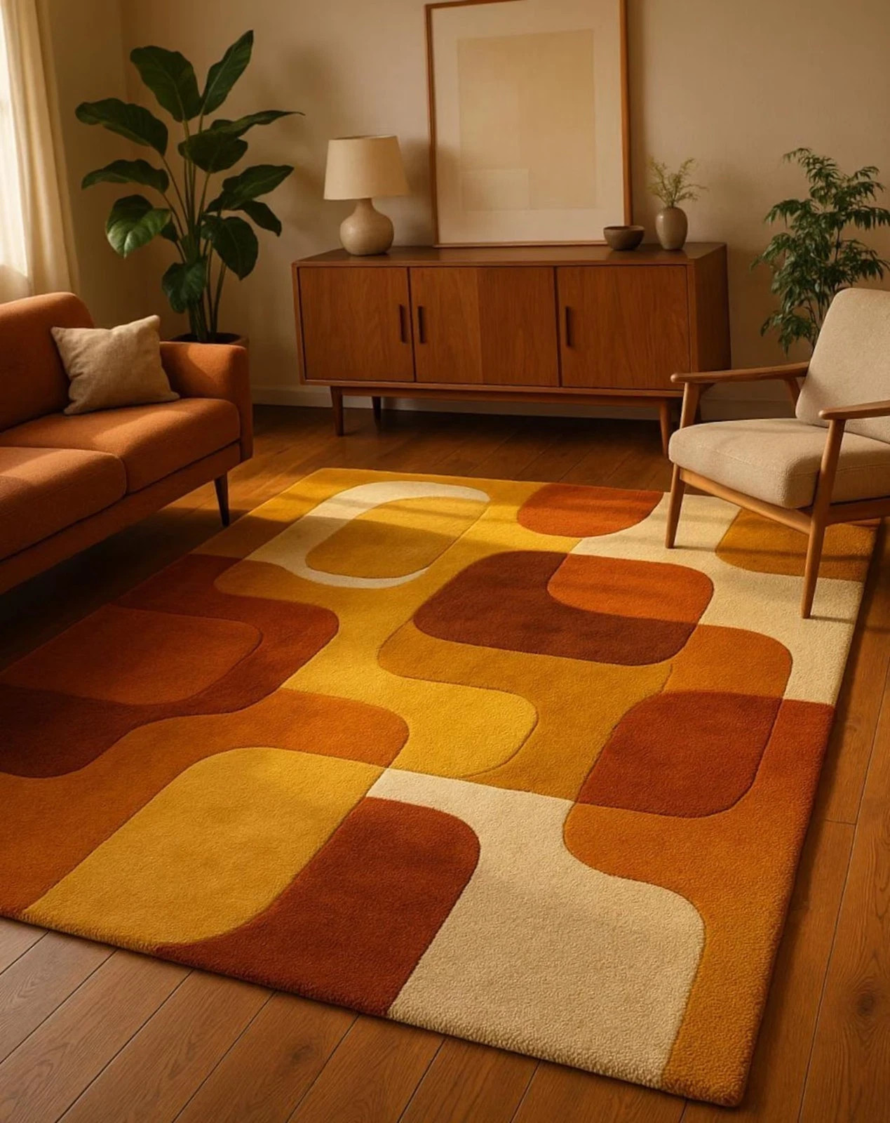 Hand Tufted Wool Rug, Luxury Soft Area Rug, Modern Handmade Carpet for Living