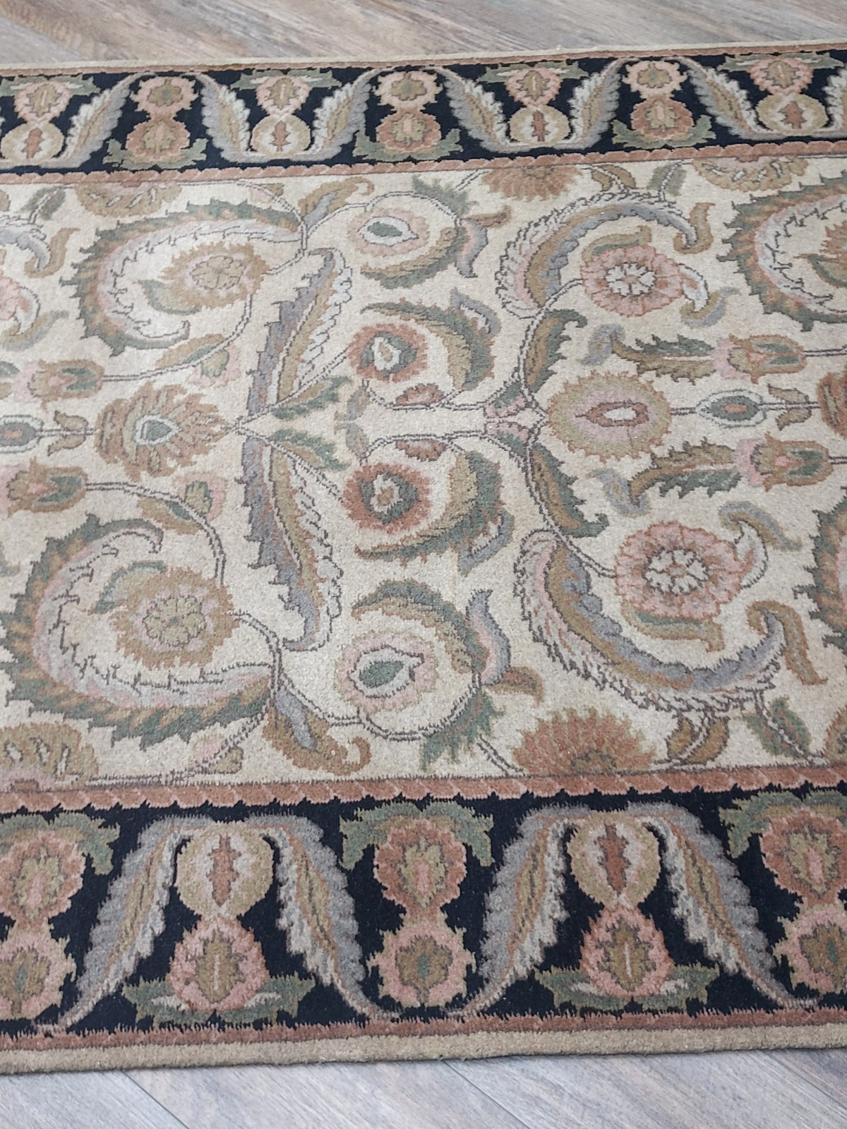 Turkish Hand Made Bohemian Oushak Contemporary Design, Turkish Rug 5×13 Ft