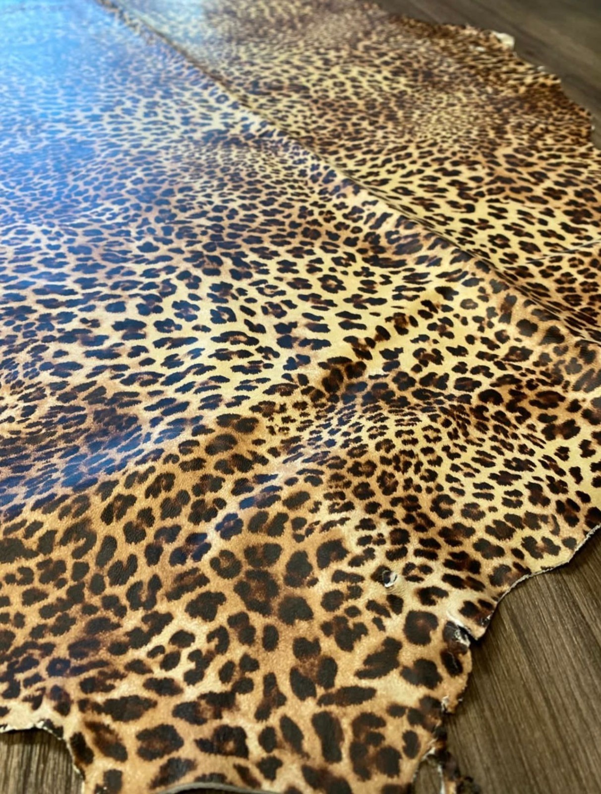 100% LAMBSKIN LEATHER GARMENT HIDE LEOPAR SKIN 48426 PRINTED