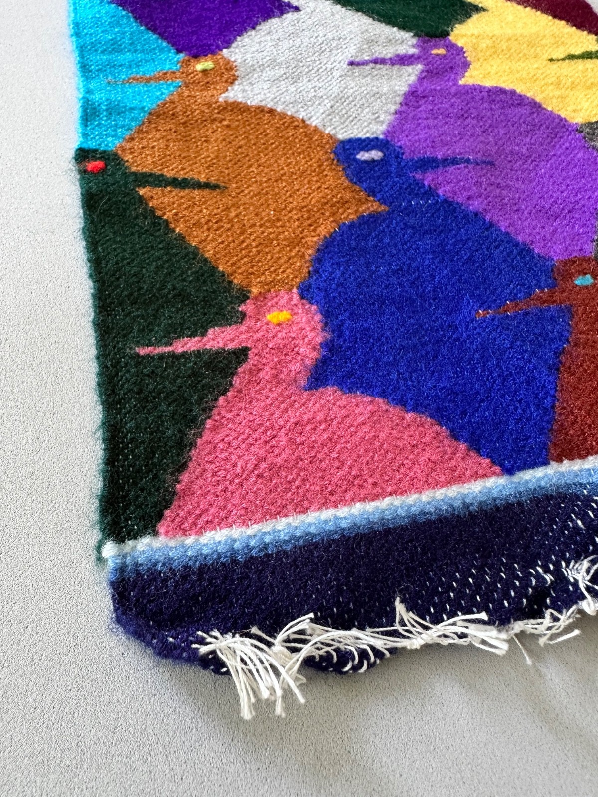 Tapestry Wall Hanging Alpaca Wool Birds Andes Inca Folk Textile Art Panel Decor