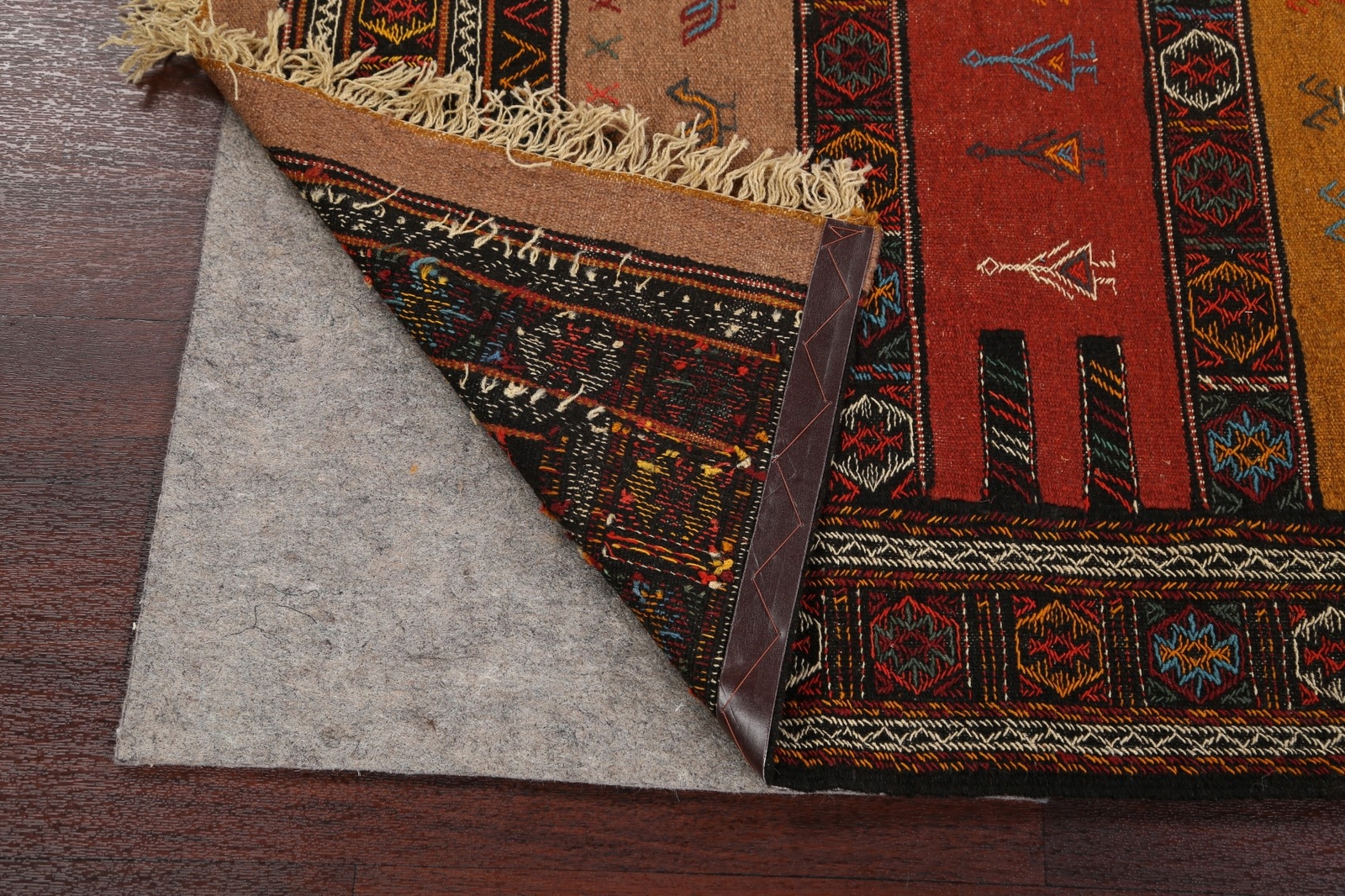 3×6 Geometric Nomad Sumak Kilim Area Rug Hand-woven Oriental Traditional Carpet