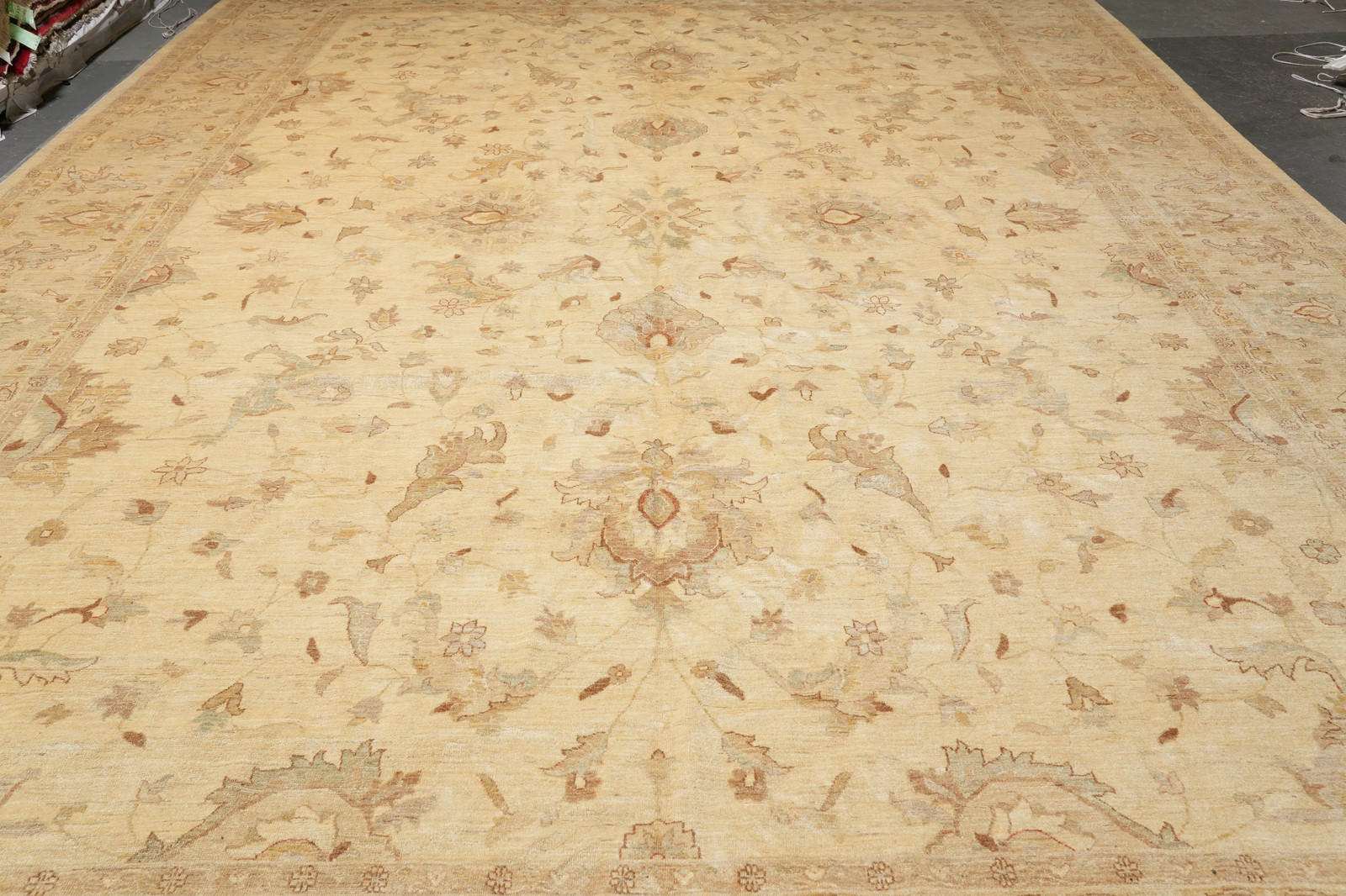 ODD SIZE 13×20′ Cream White Chobi Peshawar Rug 15456