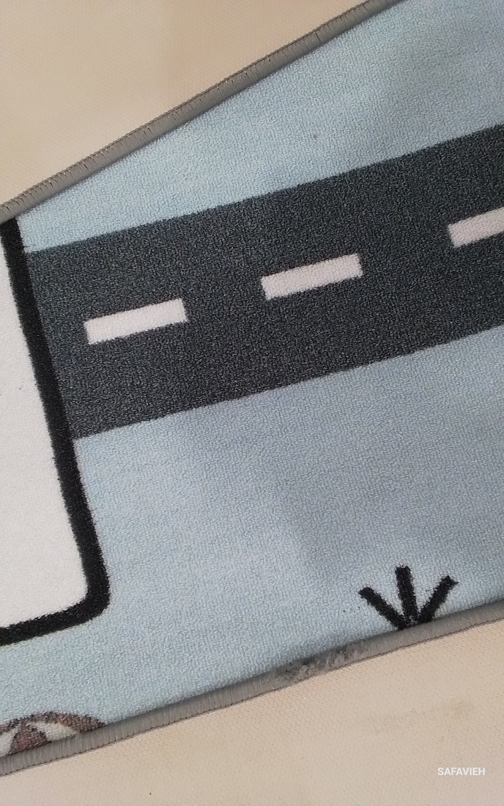GREY / BLUE 7′-9″ x 10′-0″ Back Stain Rug, Reduced Price 1172795772 KPH226F-8