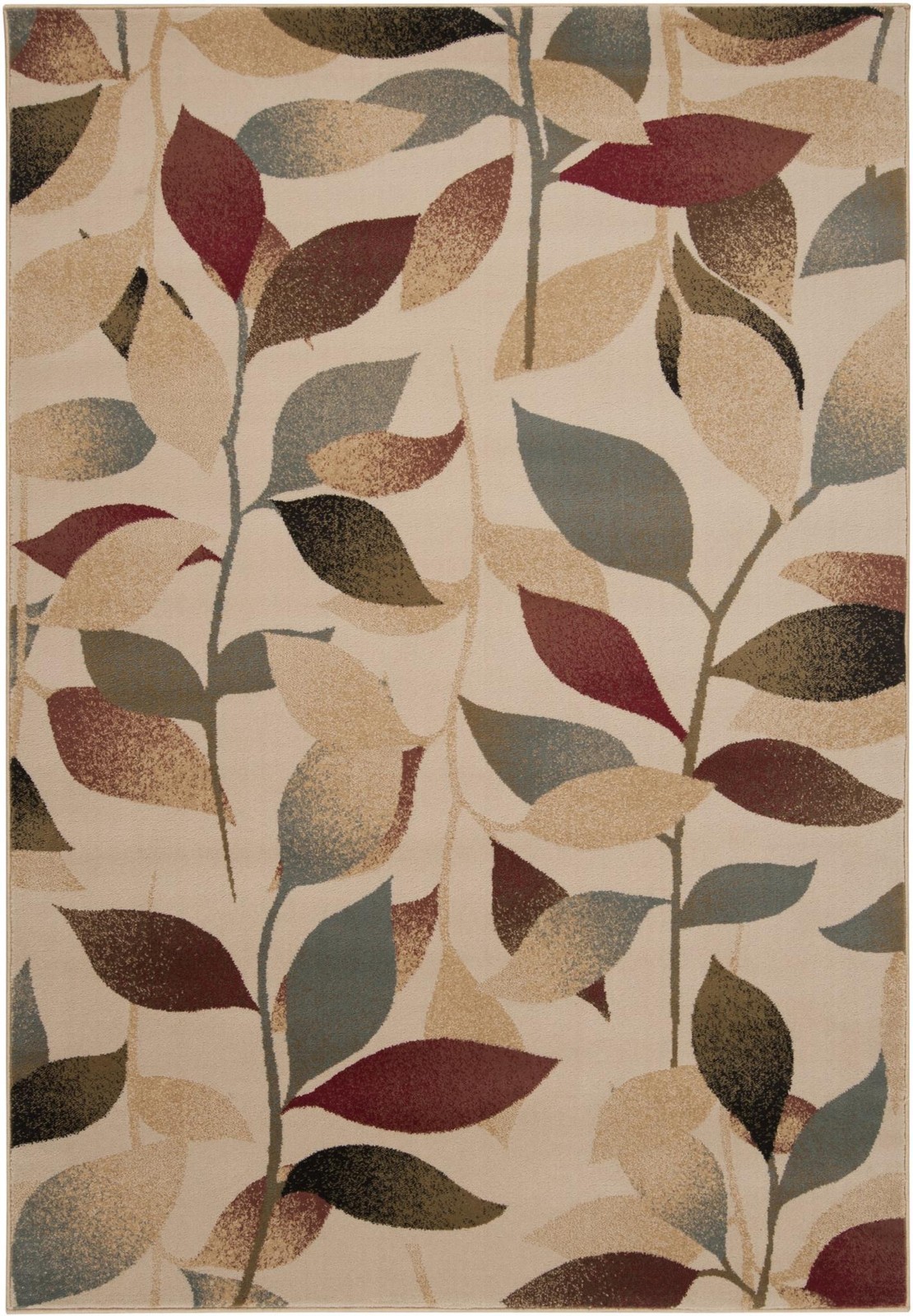 Parker Dark Red, Cream and Dark Brown Transitional Area Rug 2′ x 3’3