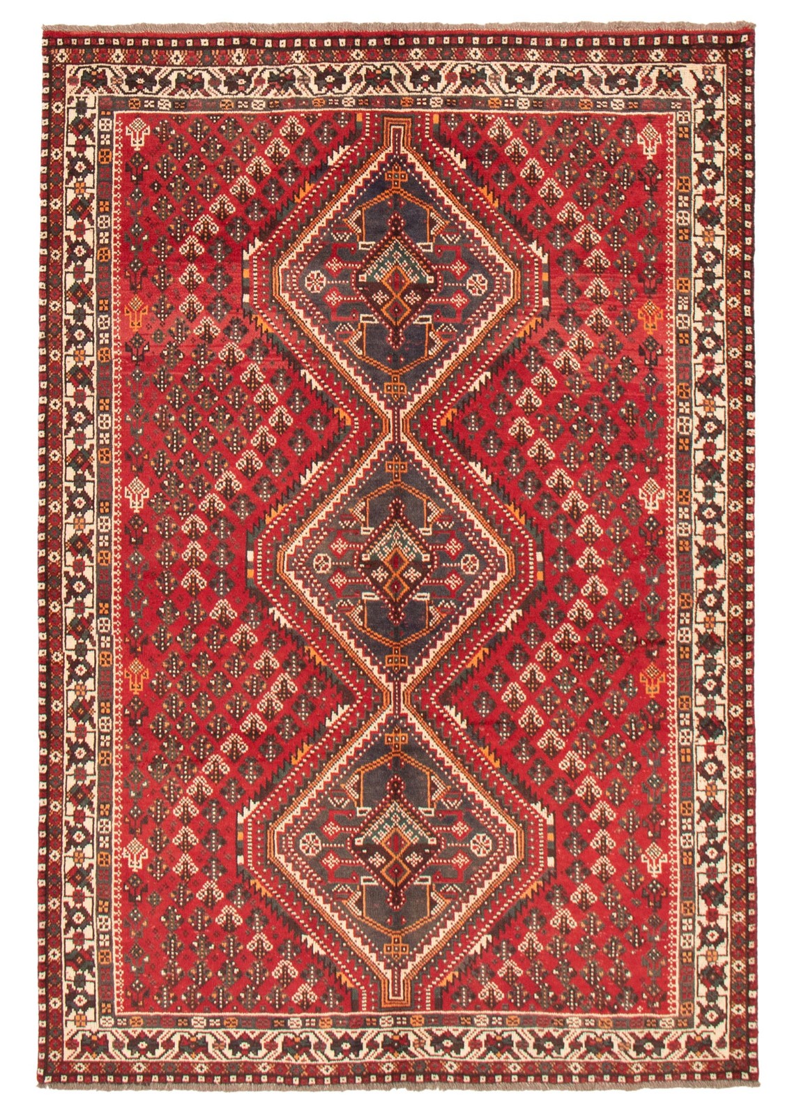 Traditional Vintage Hand-Knotted Area Rug 6’5″ x 9’8″ Oriental Wool Carpet
