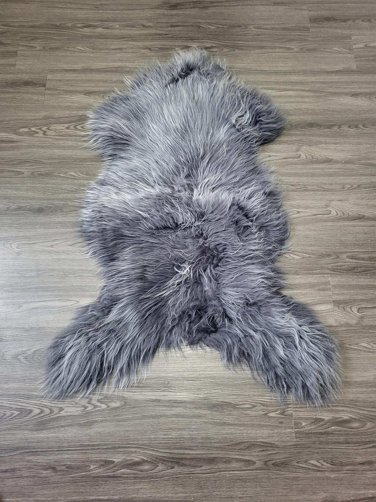 Genuine sheepskin rug, soft Dense wool rare color 100% natural #B17