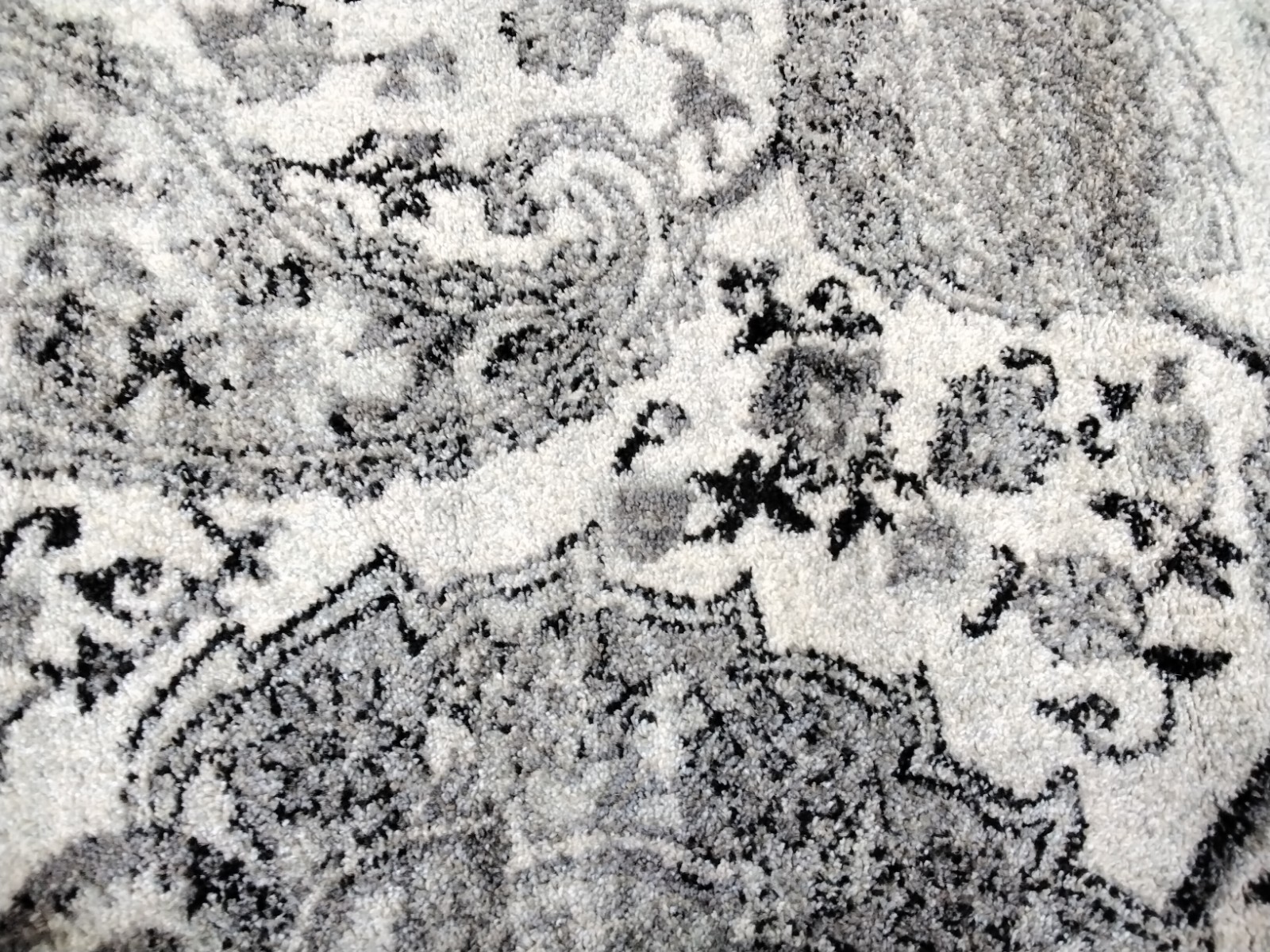 CREAM / SILVER 5′-3″ X 5′-3″ Back Stain Rug Reduced Price 1172743730 MAD600D-5SQ