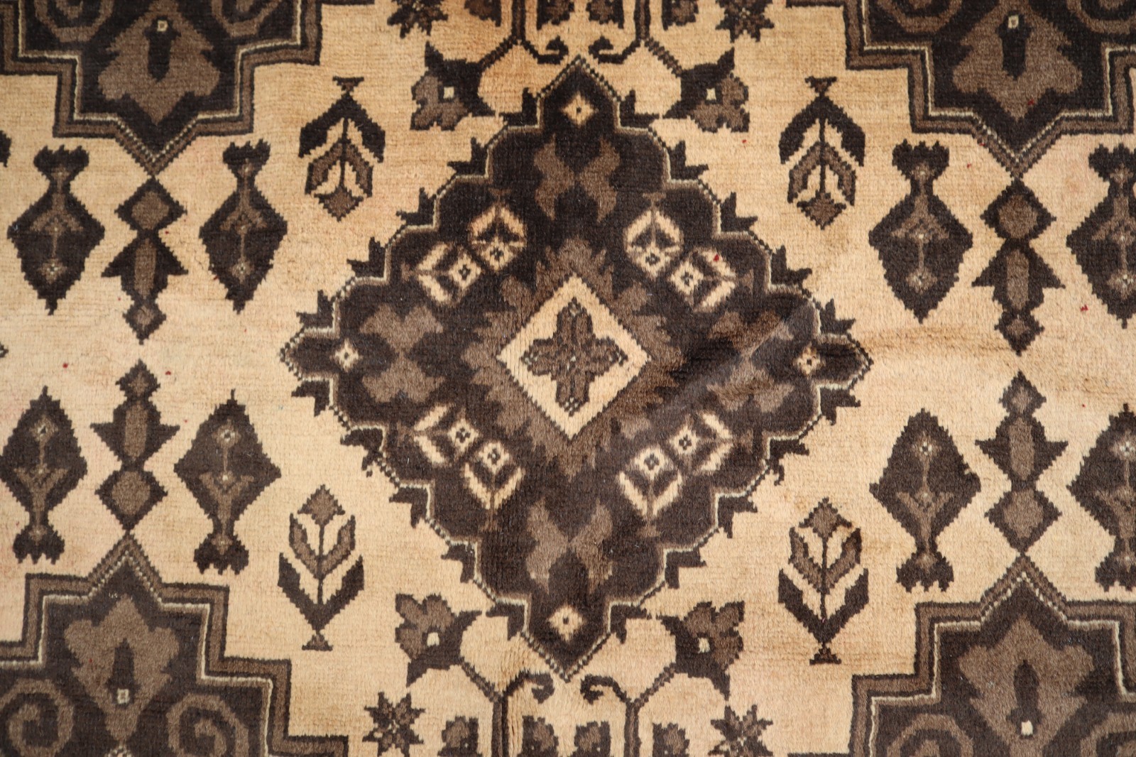 1960s Antique 7×10 Turkman Tribal Handmade 100% Organic Wool Rug / Farmhouse Rug