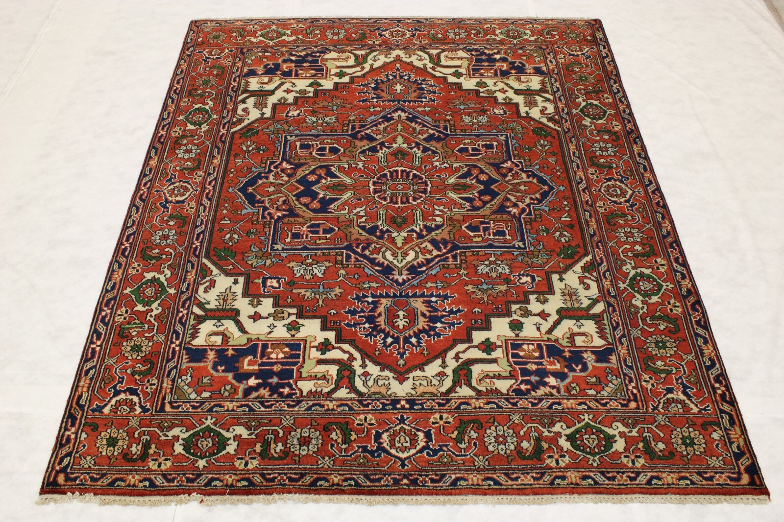 8’0″ x 9’9″ ft. Serapi Vegetable Dye Hand Knotted Traditional Wool Rug