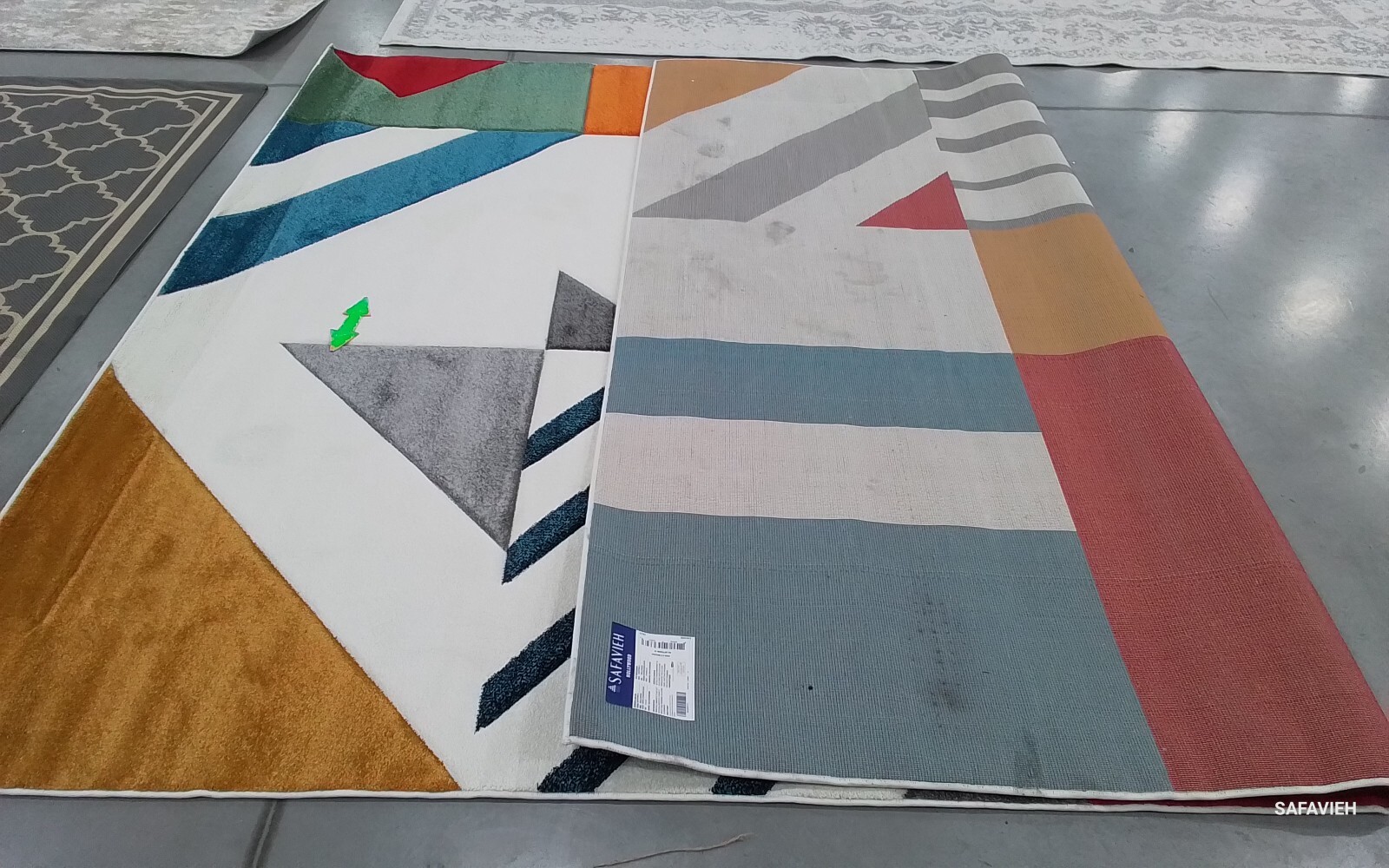 IVORY PCOK BLUE 9′-0″ x 12′-0″ Back Stain Rug Reduced Price 1172770302 HLW709B-9