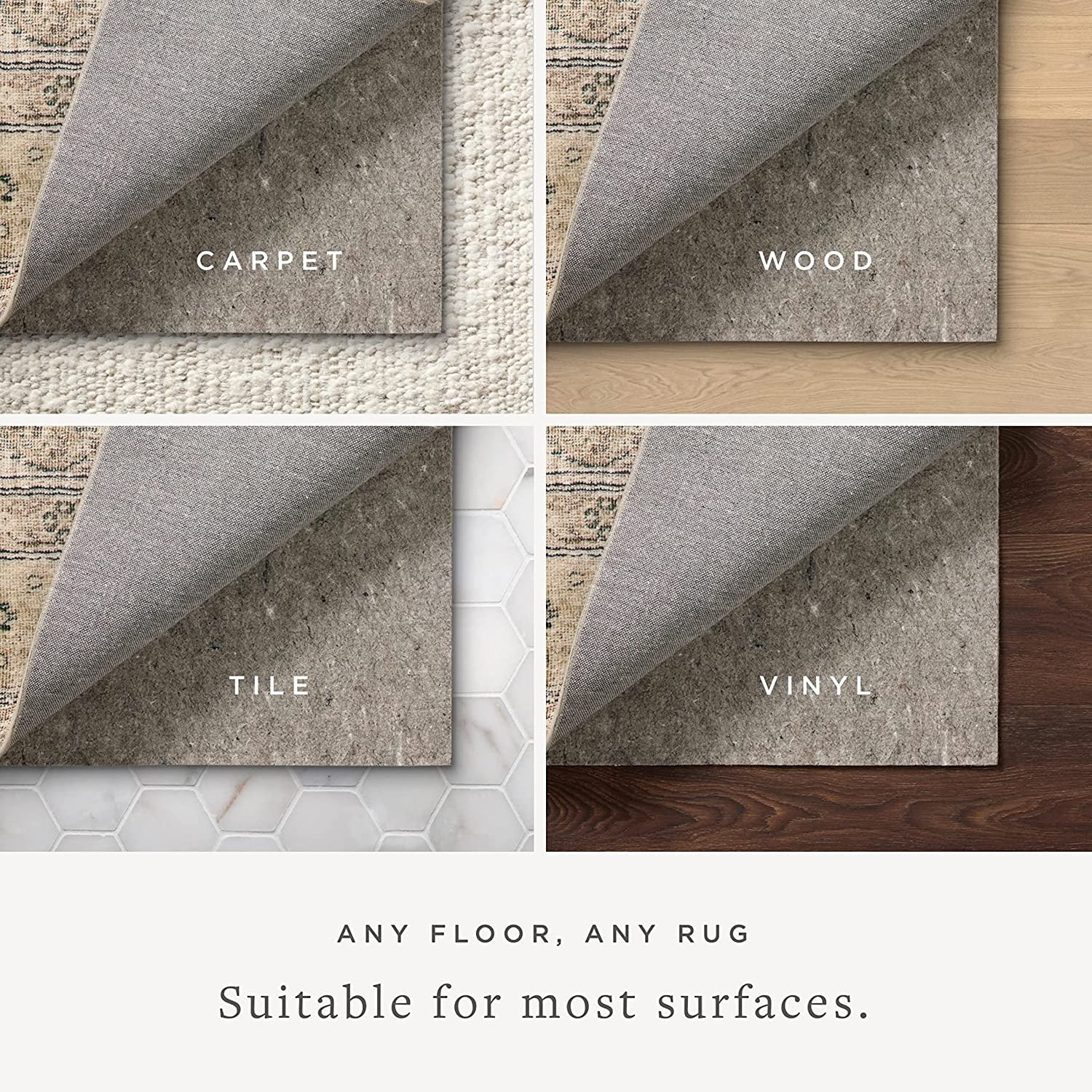 – Grip 1/8″ Thick 2′-0″ X 12′-0″ Rug Pad