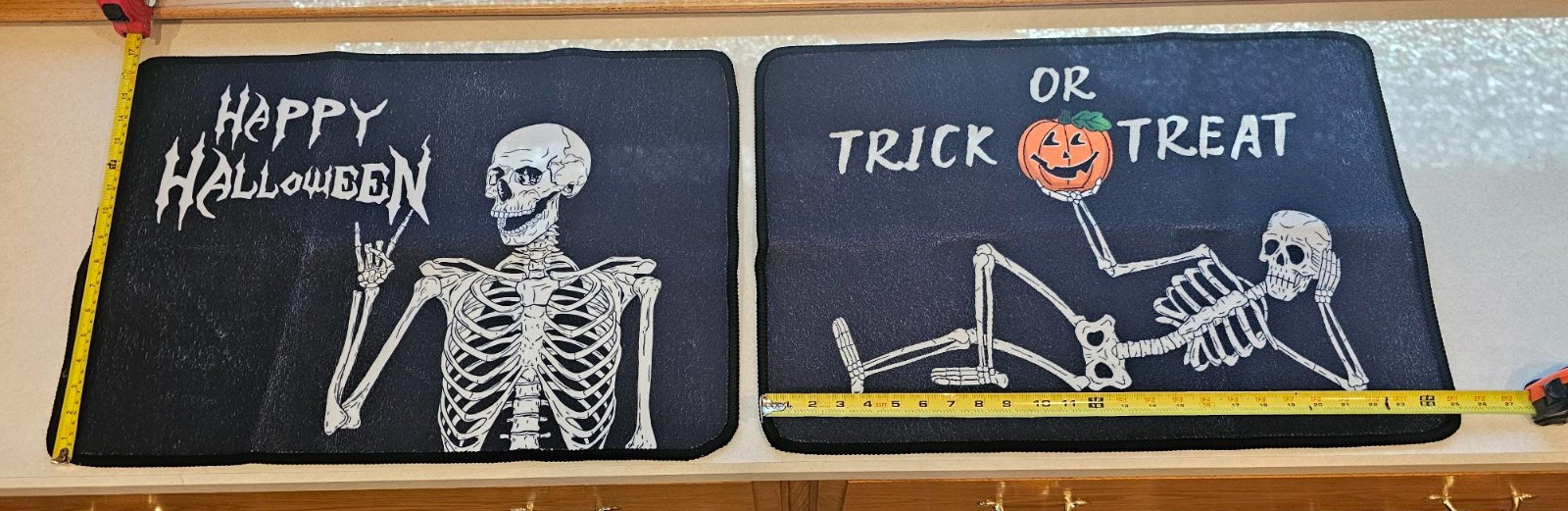 HALLOWEEN RUGS – 2pk – SKELETONS