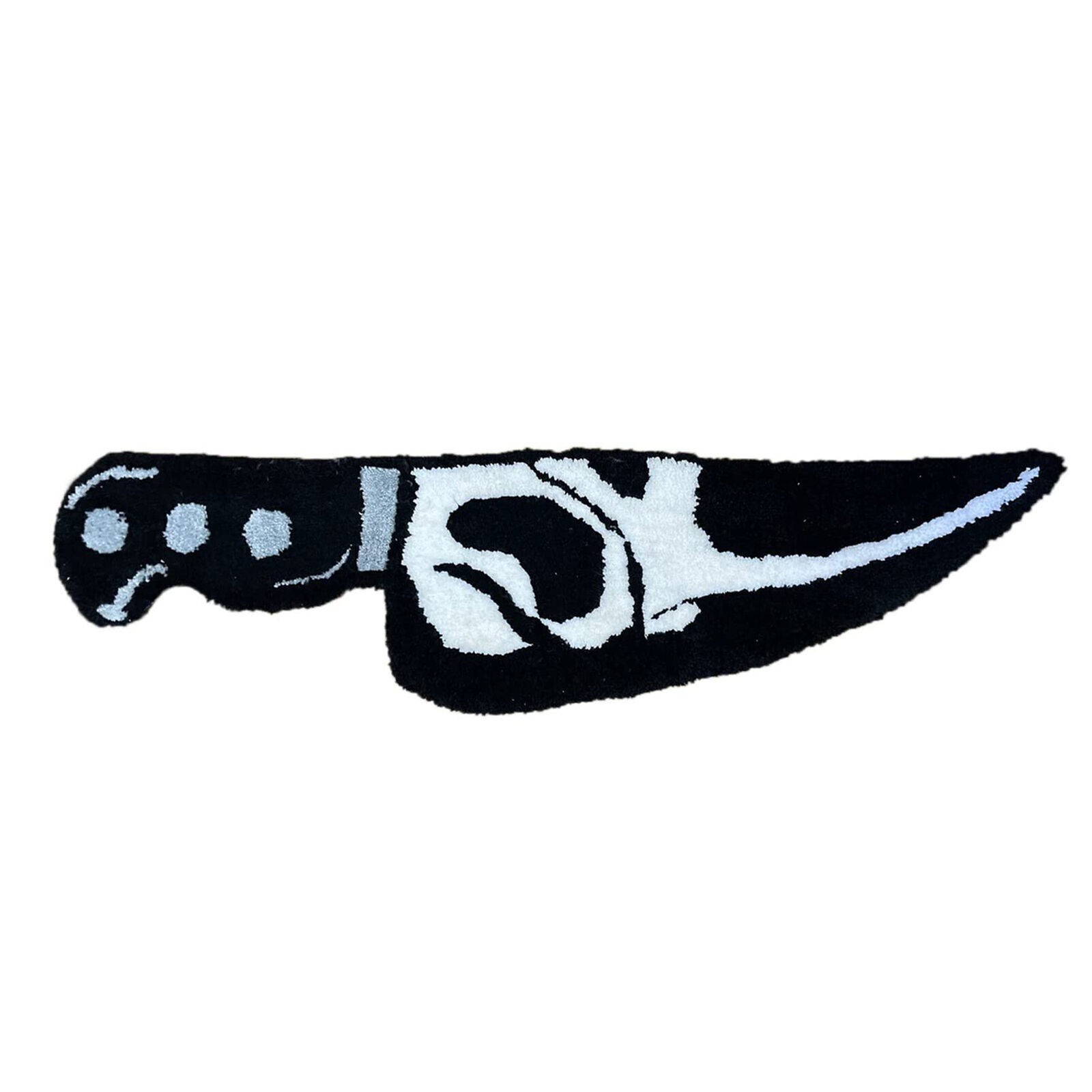 Skull Knife Carpet Horror Scary Scream Bedside Rug Wear Resistant Cashmere Home