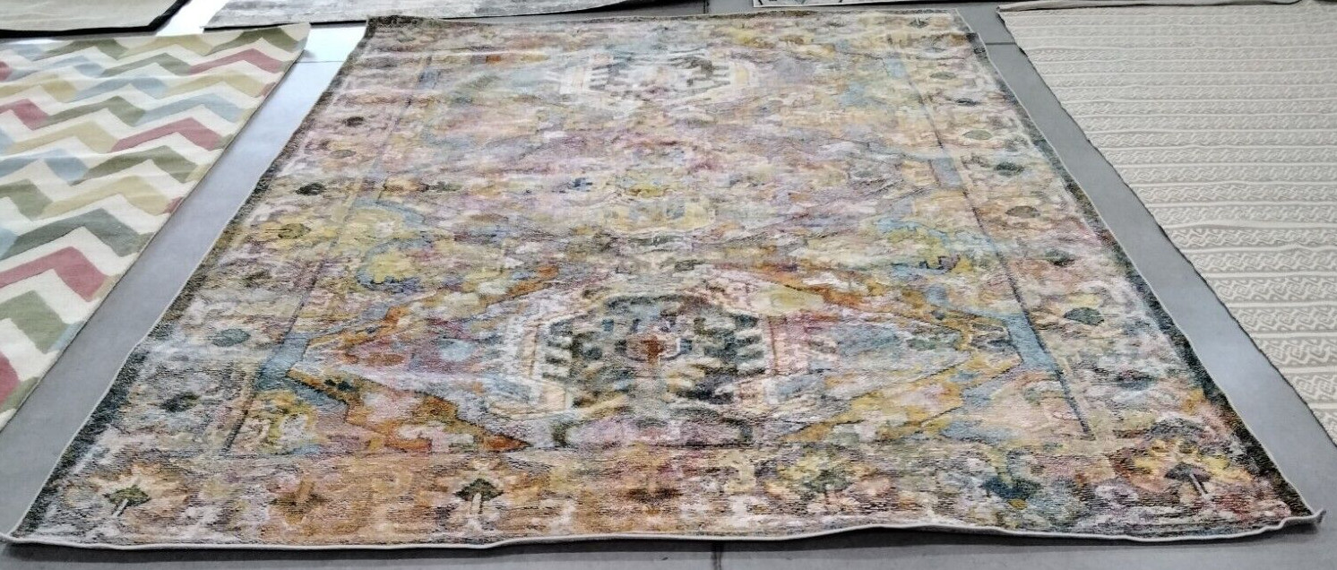 LIGHT GREY / PURPLE 9′ X 12′ Flaw in Rug, Reduced Price 1172740749 CRS517P-9