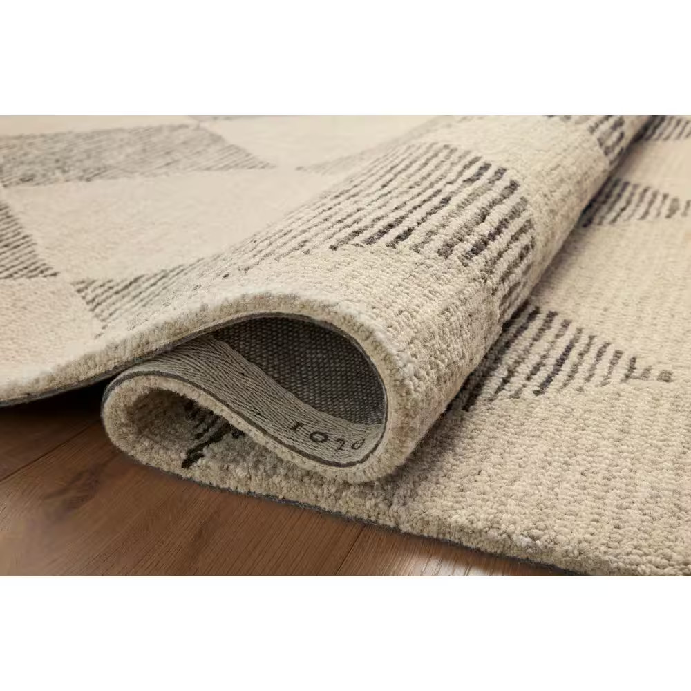 Chris Love Julia Francis Beige/Charcoal 7 Ft. 9 In. X 9 Ft. 9 In. Contemporary A