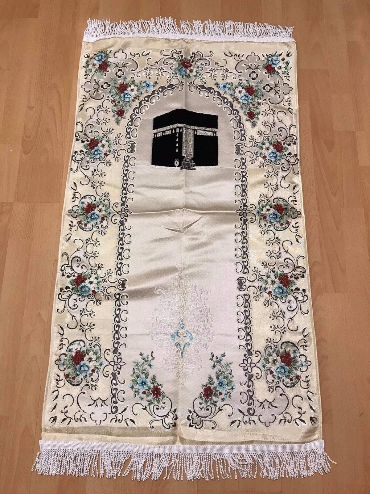 Prayer mat , Muslim mussalah , soft light stain fabric and lining