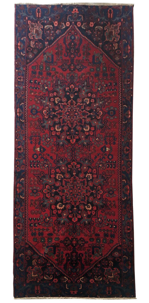 5×13′ Dark Maroon Traditional Hamaadan Rug 81790
