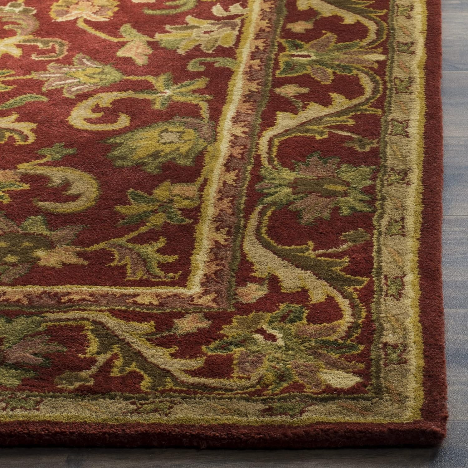 Handmade Oriental Runner Rug 2’3″ x 8′ – Red Wool for High Traffic Areas
