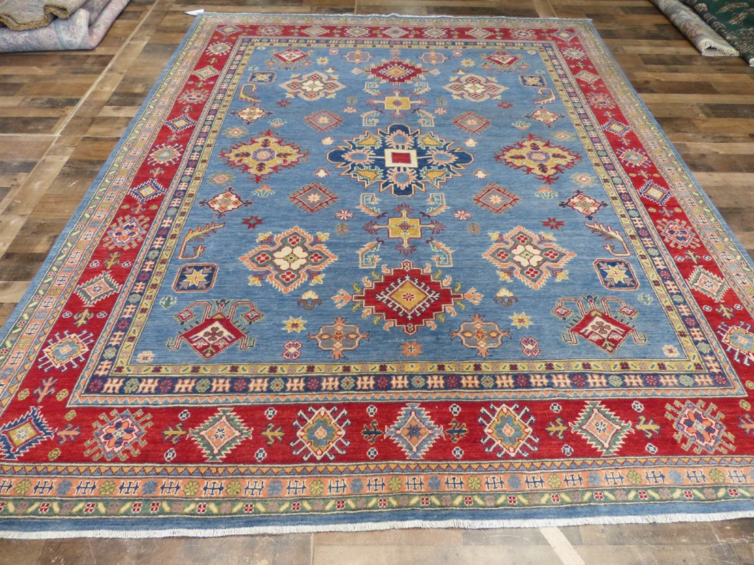 8’x10′ New Pakistani Caucasian super Kazak hand knotted wool Oriental area rug
