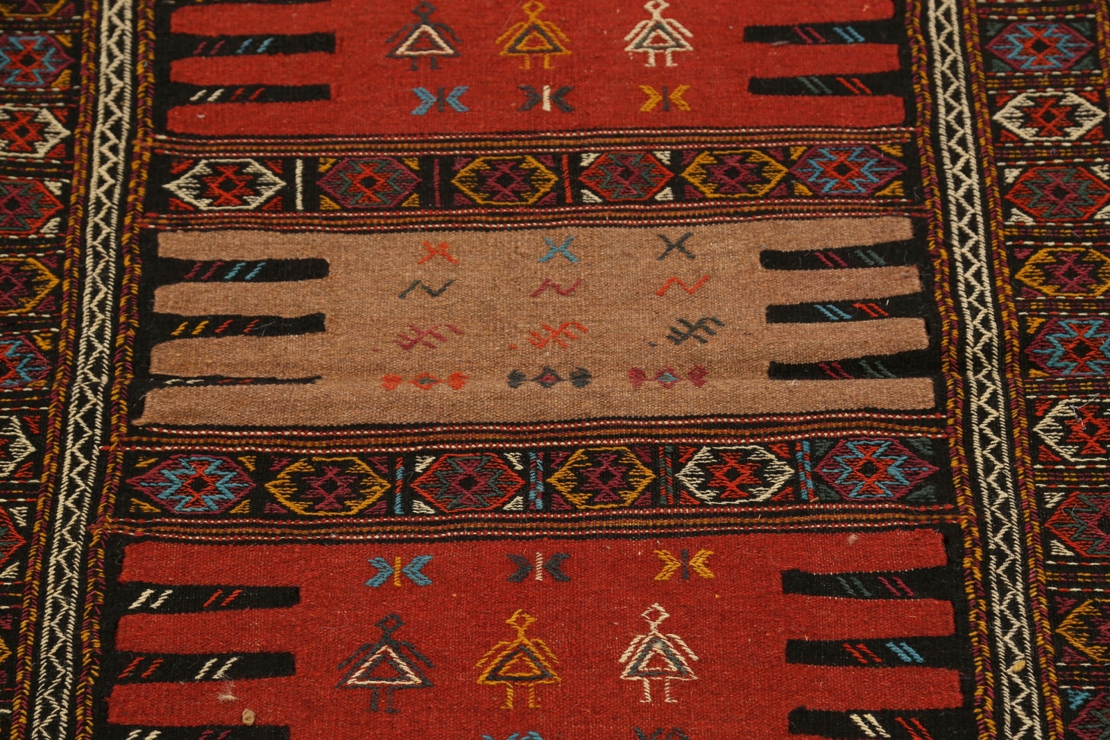 Tribal Geometric Hand-woven Sumak Kilim Area Rug Home Decor Oriental Carpet 3×6