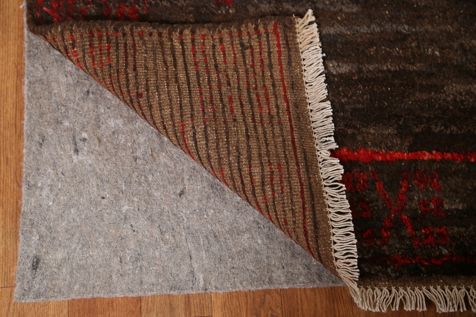 Dark Brown Geometric Moroccan Tribal Area Rug 6×8 Hand-knotted Wool Carpet
