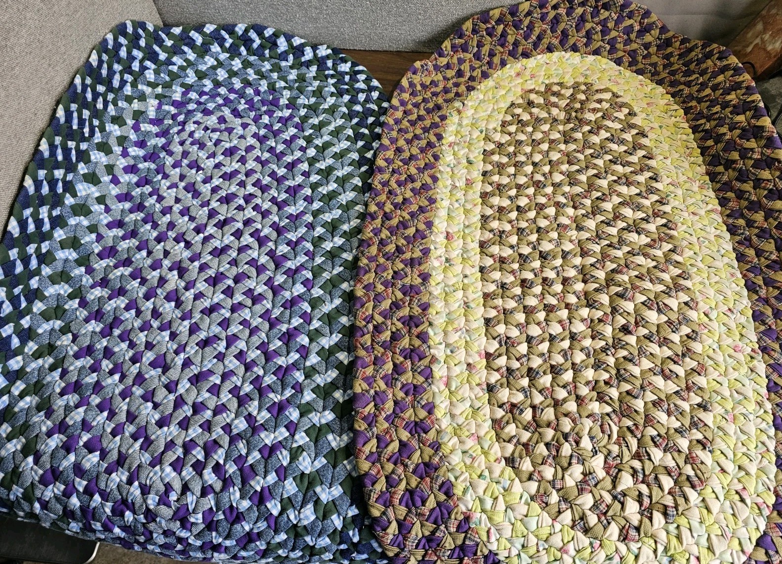 Pair Of American Braided Rug 39×22 Inches Oval Rug, Multicolor Oval Rug