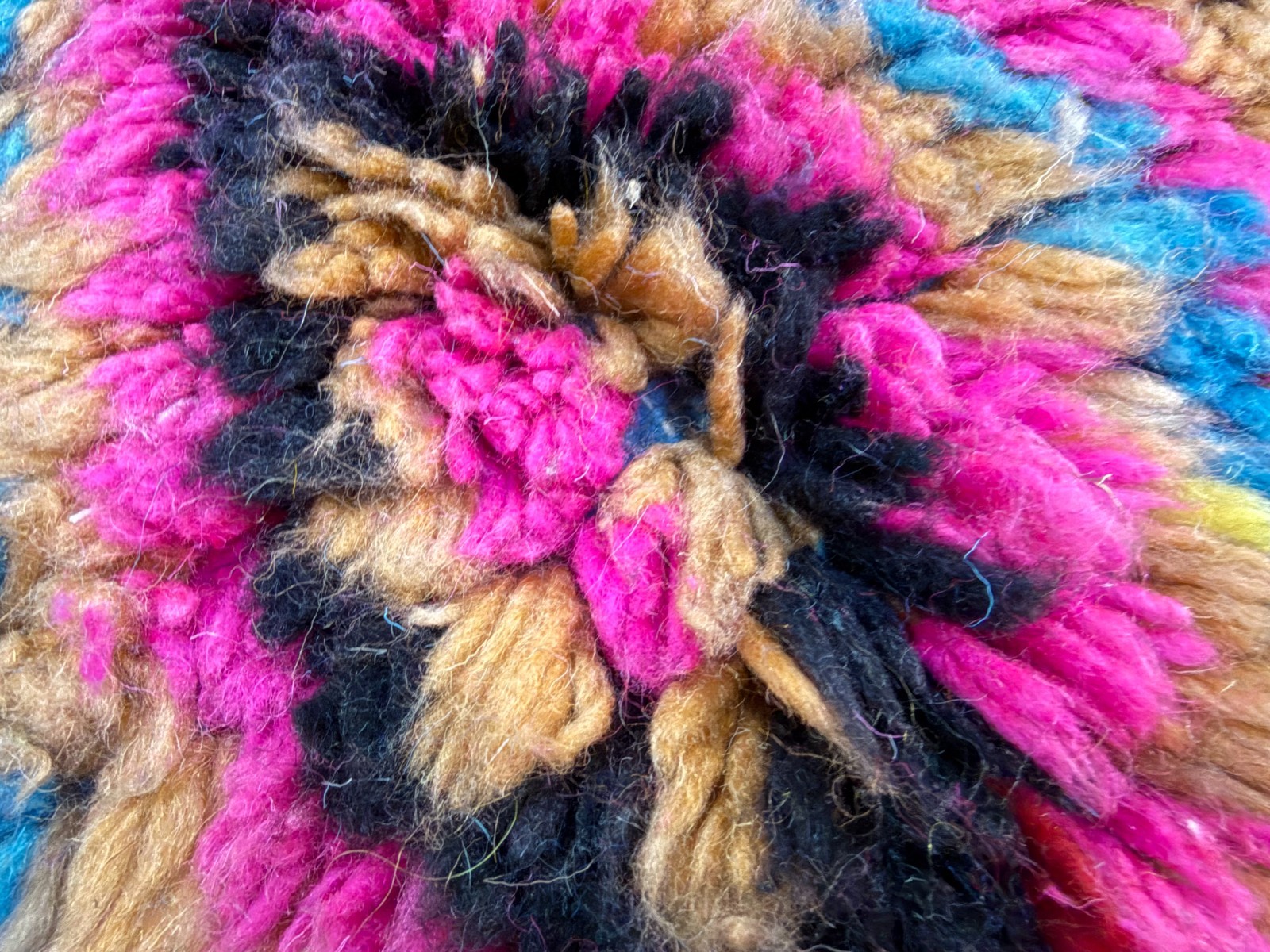 Colorful Moroccan Berber Rug 7.9×4.8 ft | Handmade Wool Boho Art Carpet